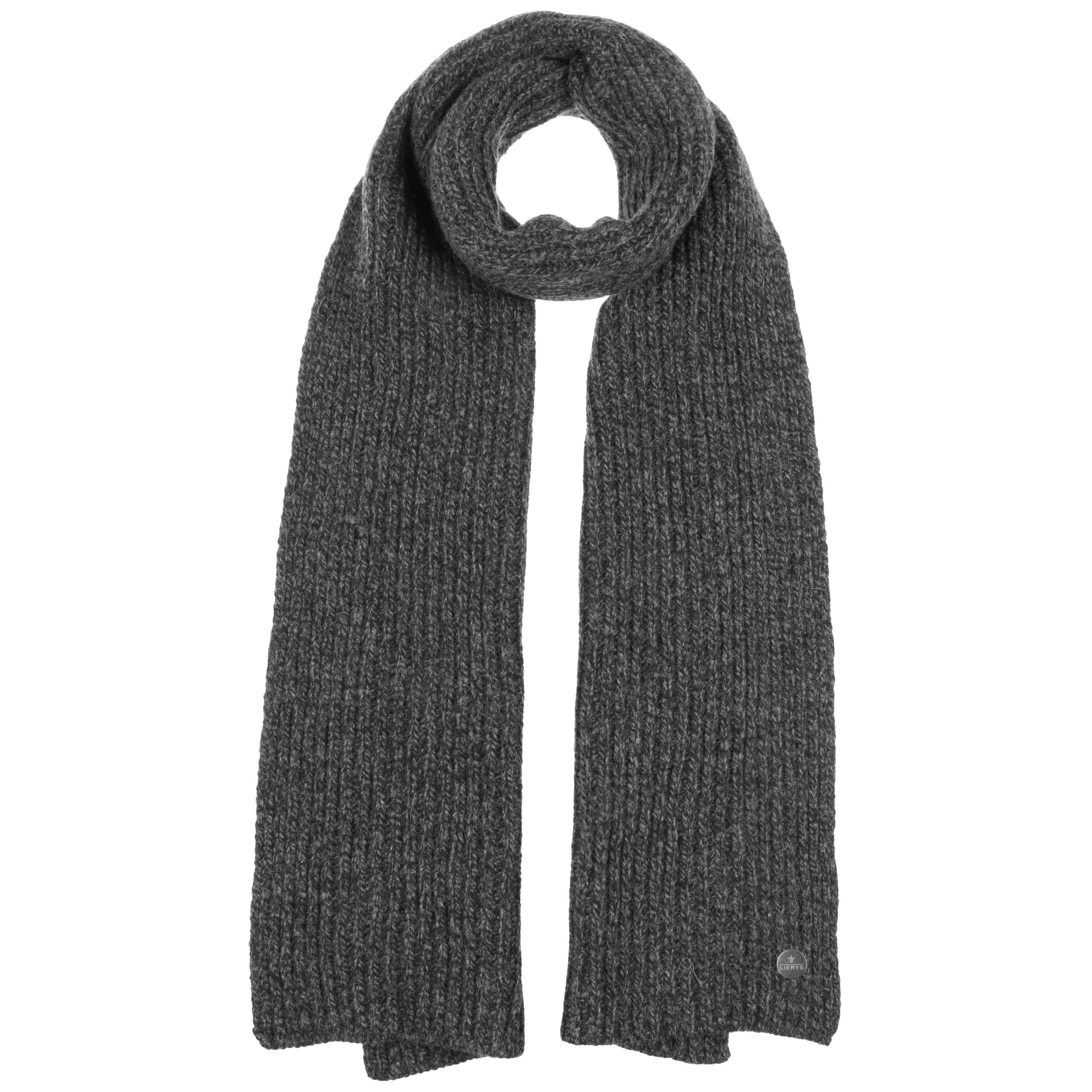black winter scarf