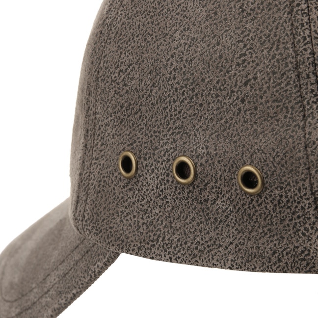 STETSON ブラウンレザーキャップ Stetson Men's Oily Timber Leather Ivy Cap, Brown, Large/X