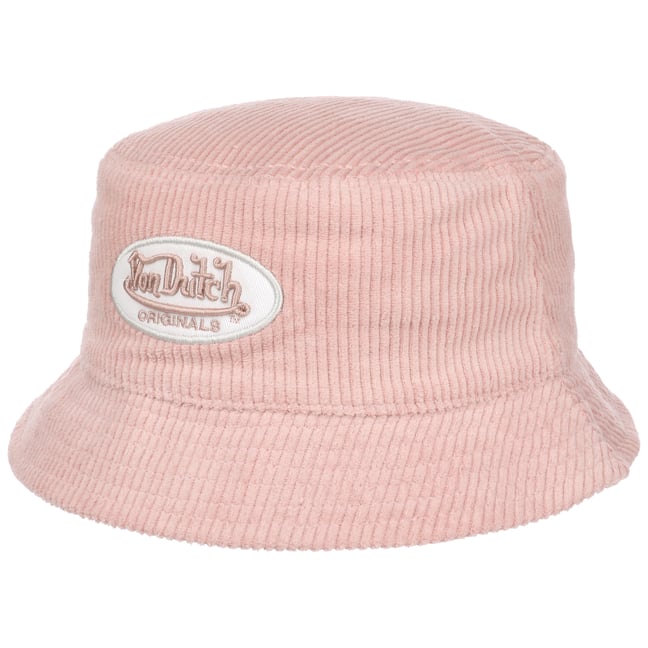 Logo Patch Bucket Corduroy Hat by Von 