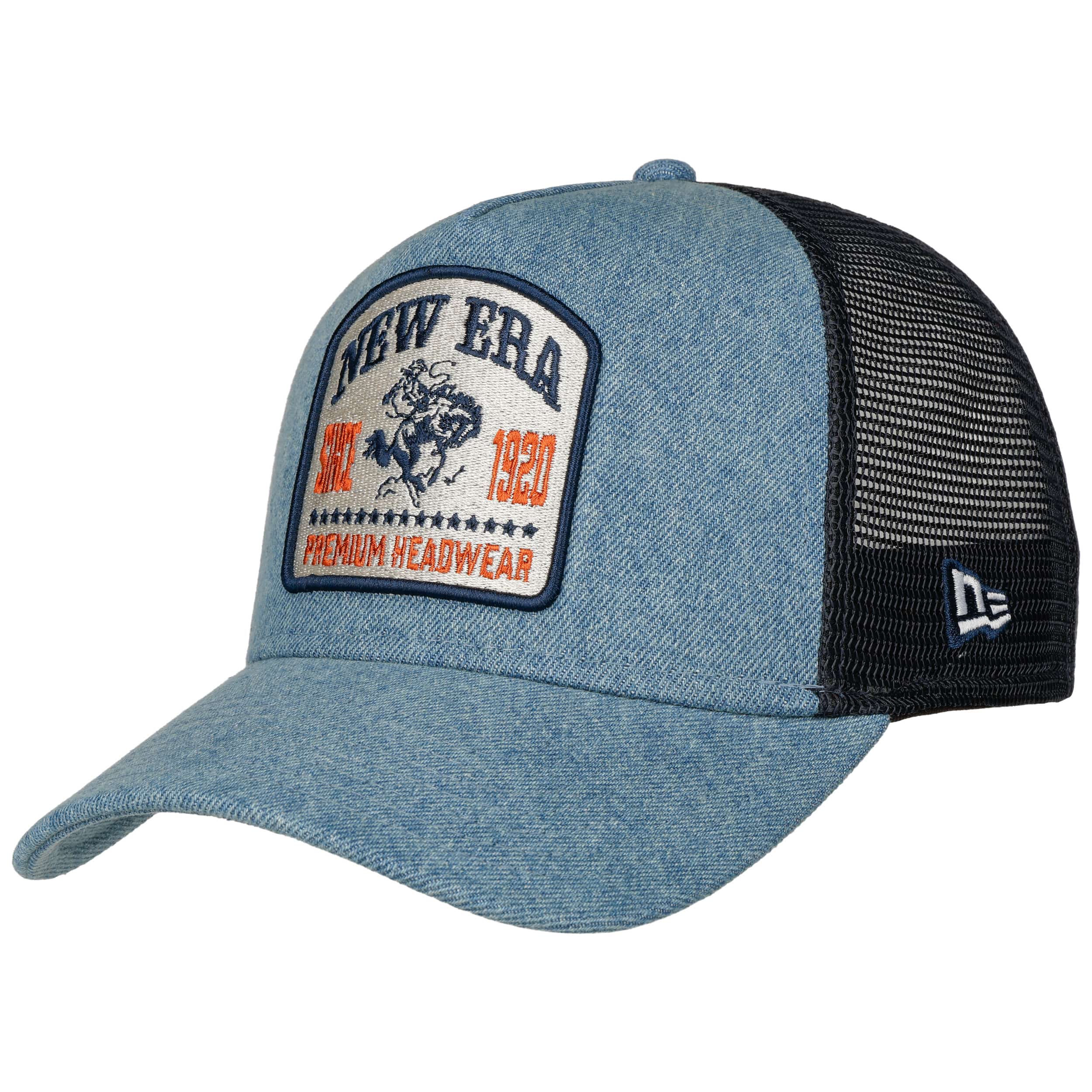 Logo Patch Denim Trucker Cap by New Era - 42,95 €