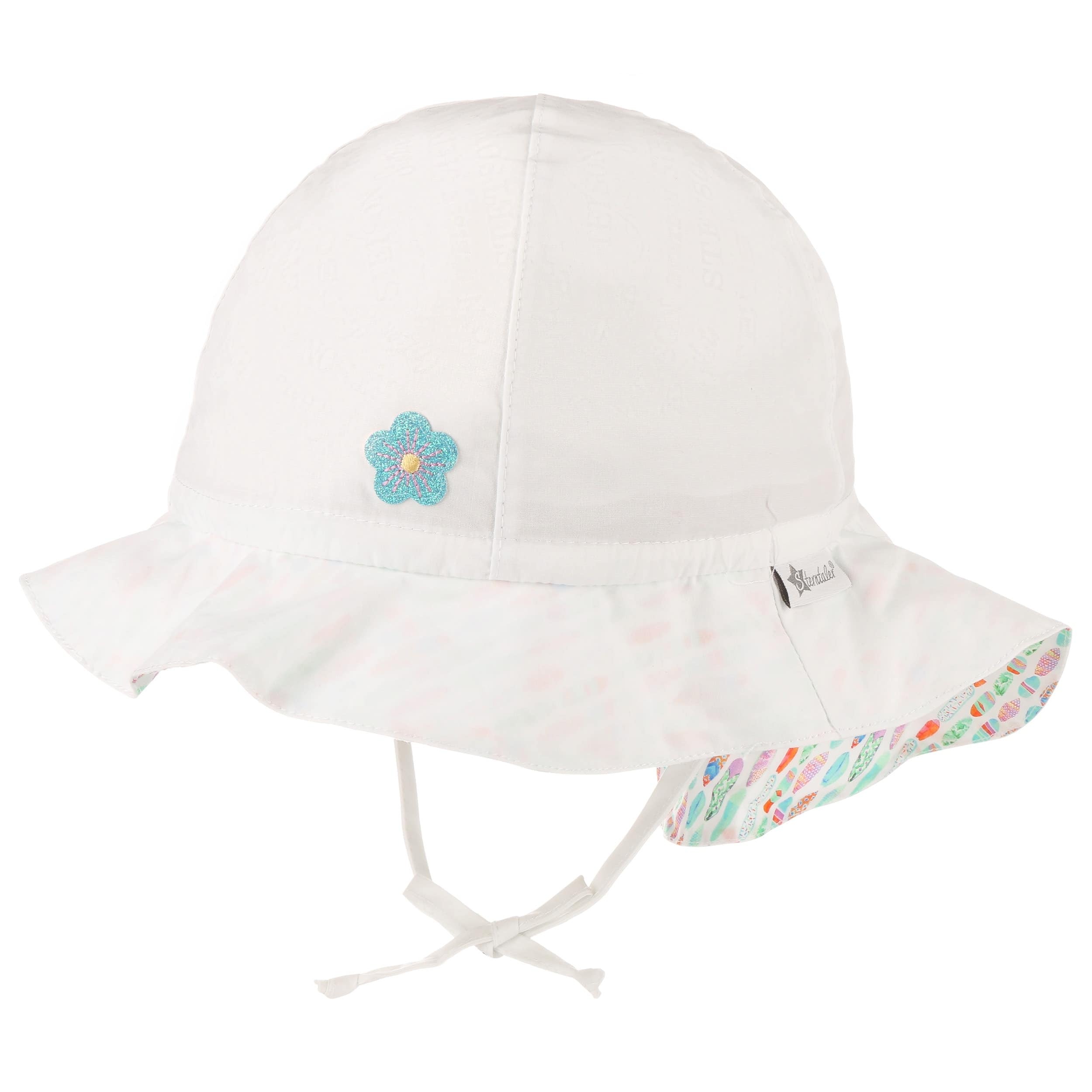 girls white sun hat