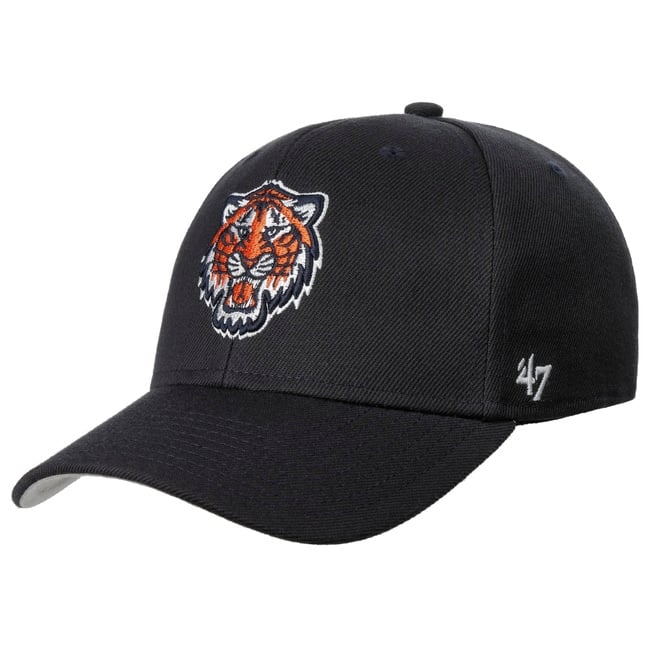 New Era Men's Navy, White Detroit Tigers Base Trucker 9FIFTY Snapback Hat