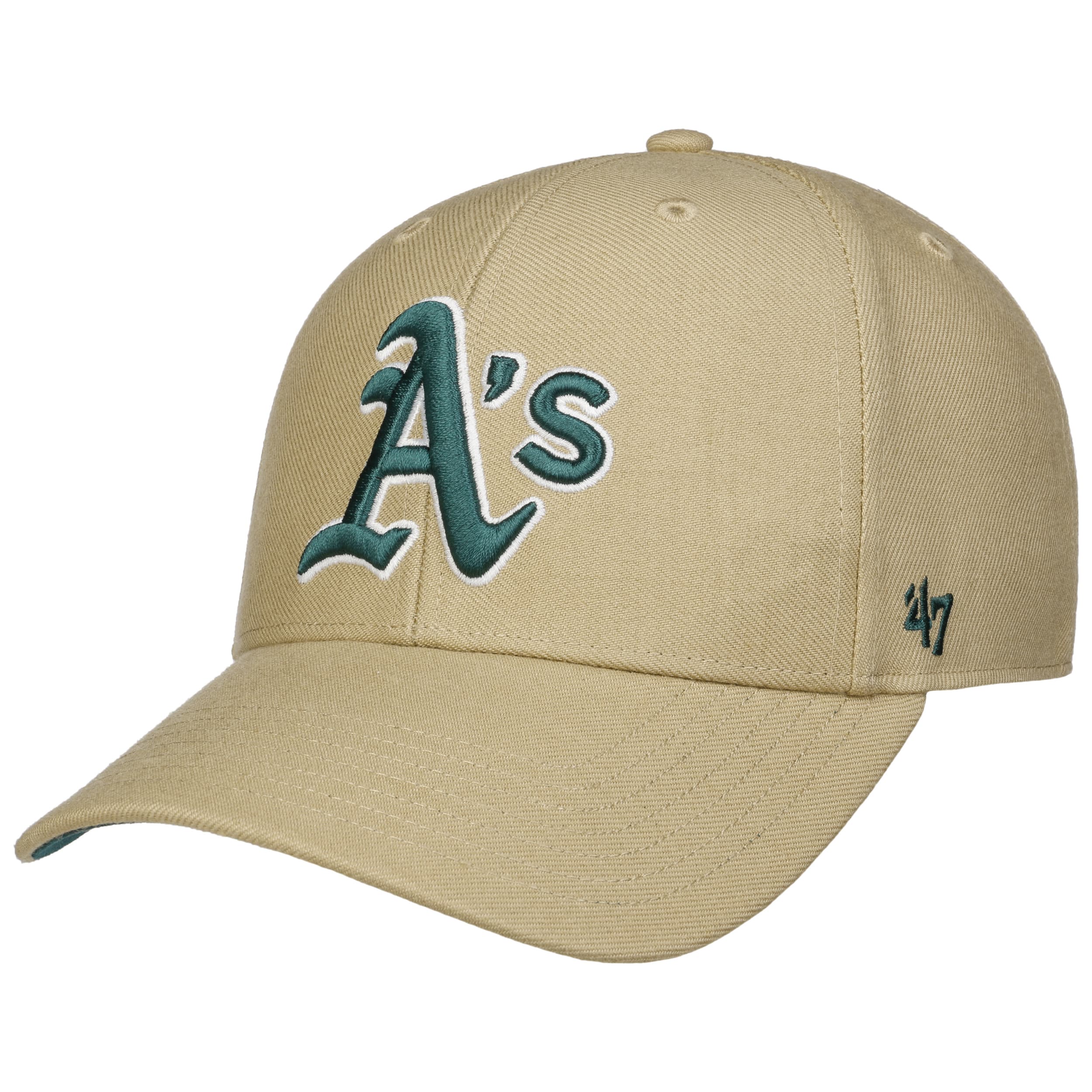 https://img.hatshopping.com/MLB-Oakland-Athletics-Sure-Shot-Cap-by-47-Brand-khaki.66452_rf10.jpg