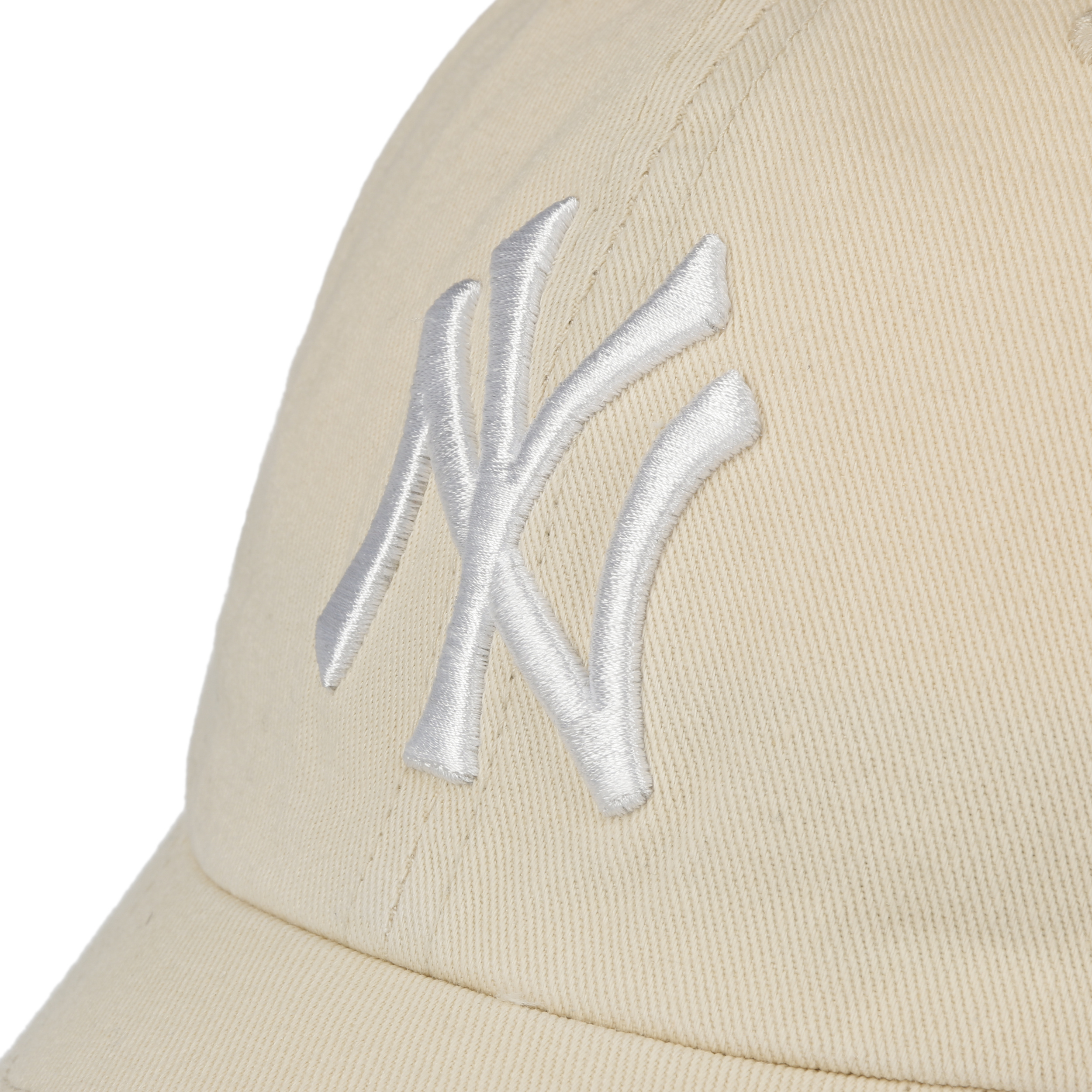 47 Brand - MLB Beige Unconstructed Cap - New York Yankees Ballpark Clean Up Bone Dad Cap @ Hatstore
