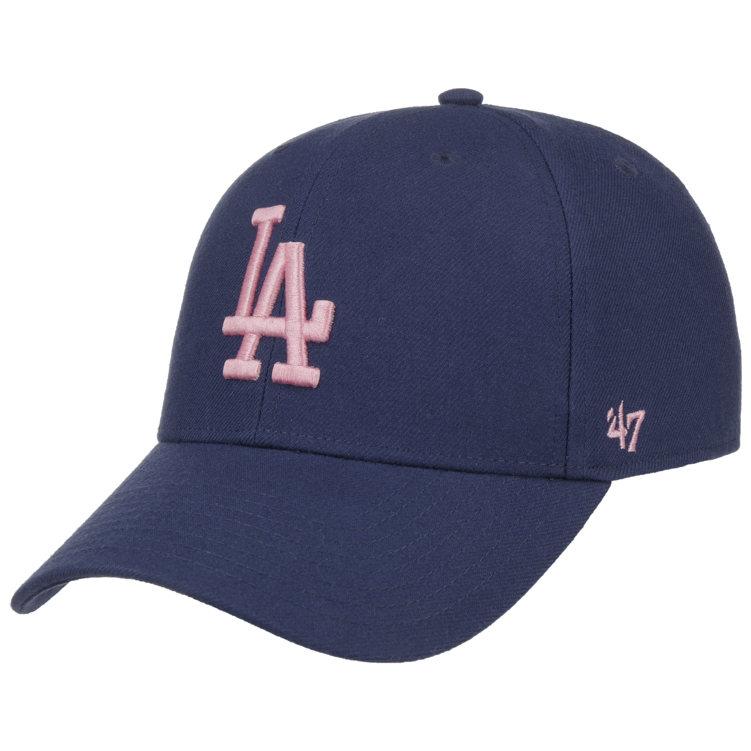 47 Brand Los Angeles LA Dodgers MVP Hat Cap Navy/Pink