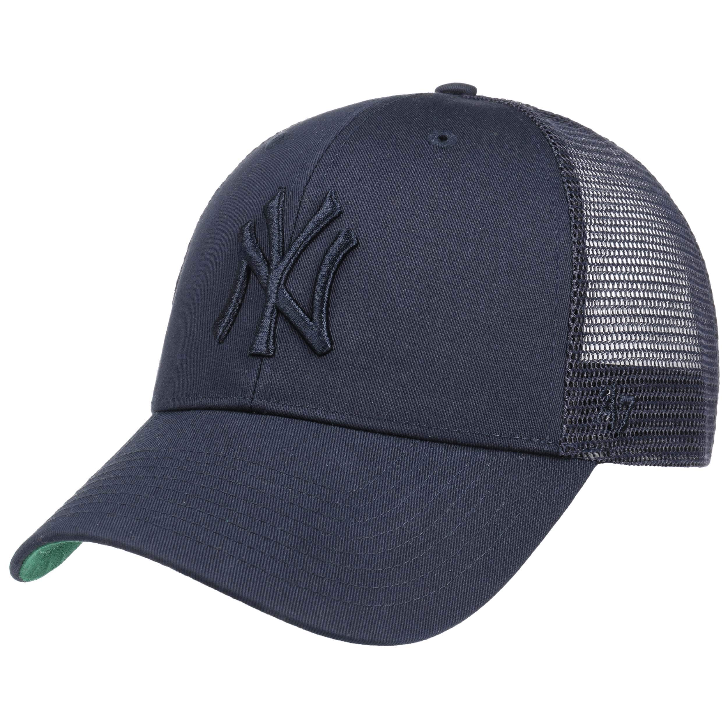New Era Tonal Mesh Trucker New York Yankees Cap (green/grey)