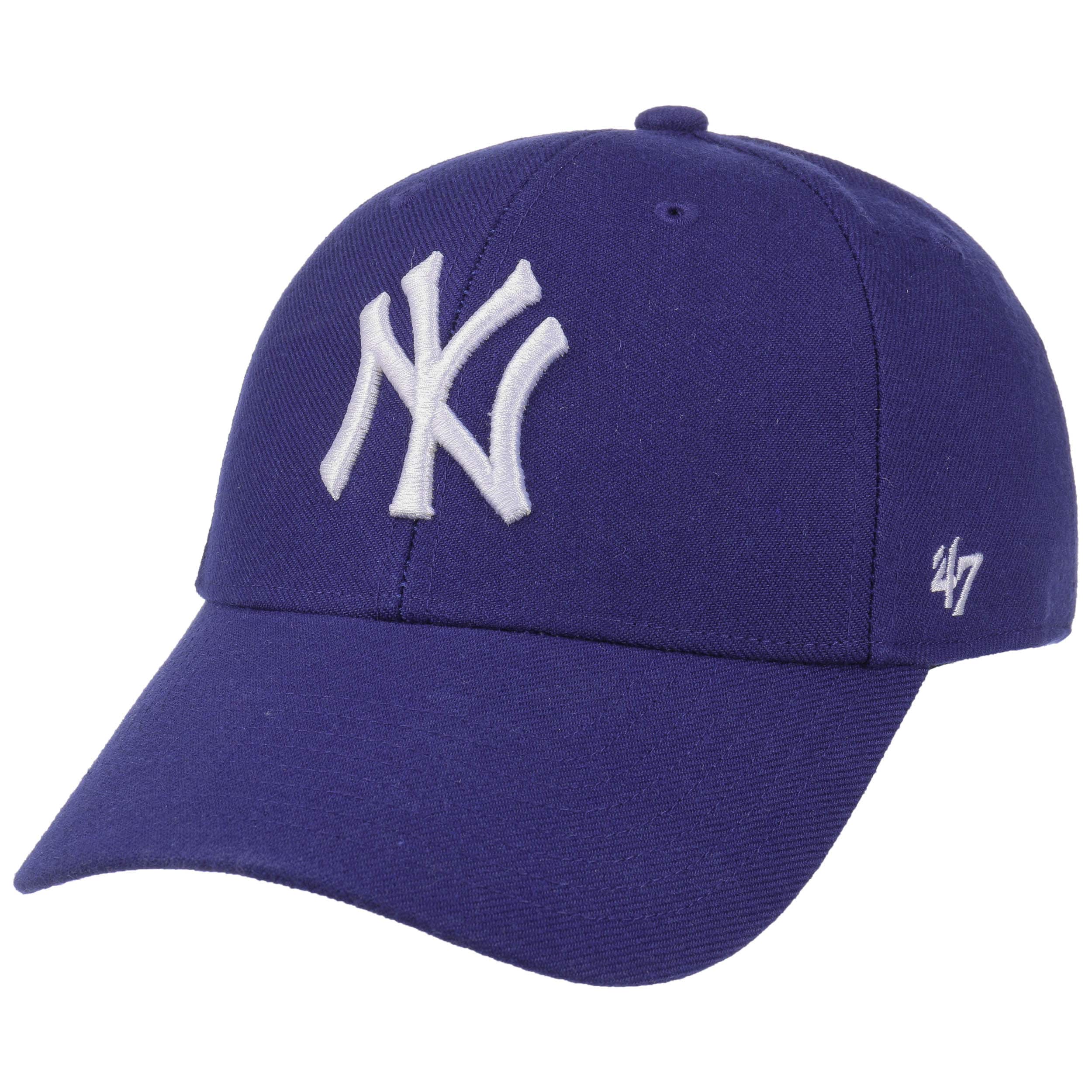 47 Brand Flat Brim Youth New York Yankees MLB Blue Snapback Cap