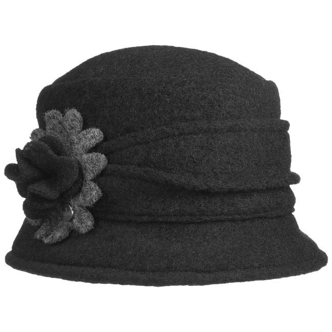 ladies black wool hat