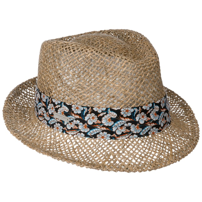 Mariva Flower Trilby Straw Hat by 