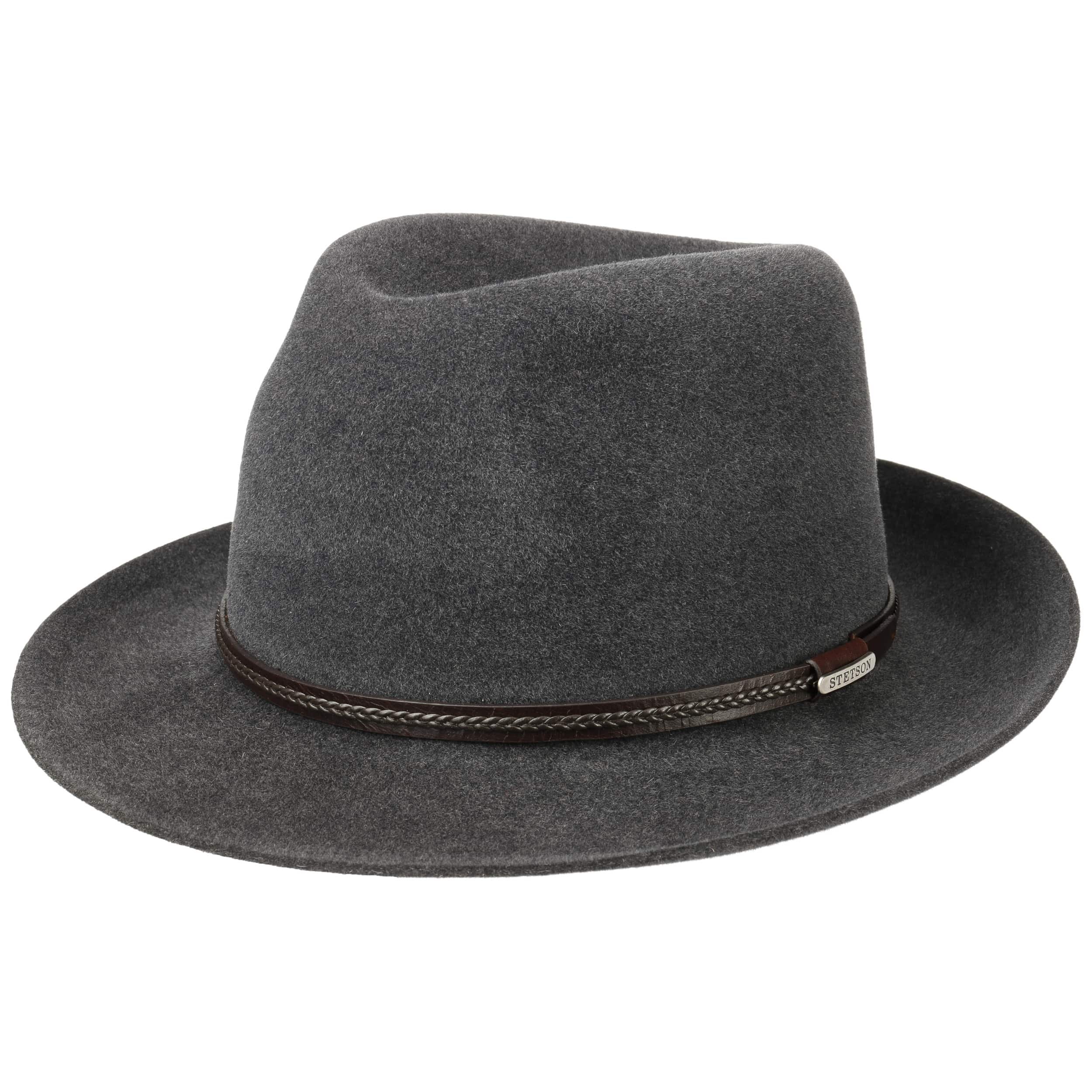 Mélange Fur Felt Fedora Hat by Stetson 