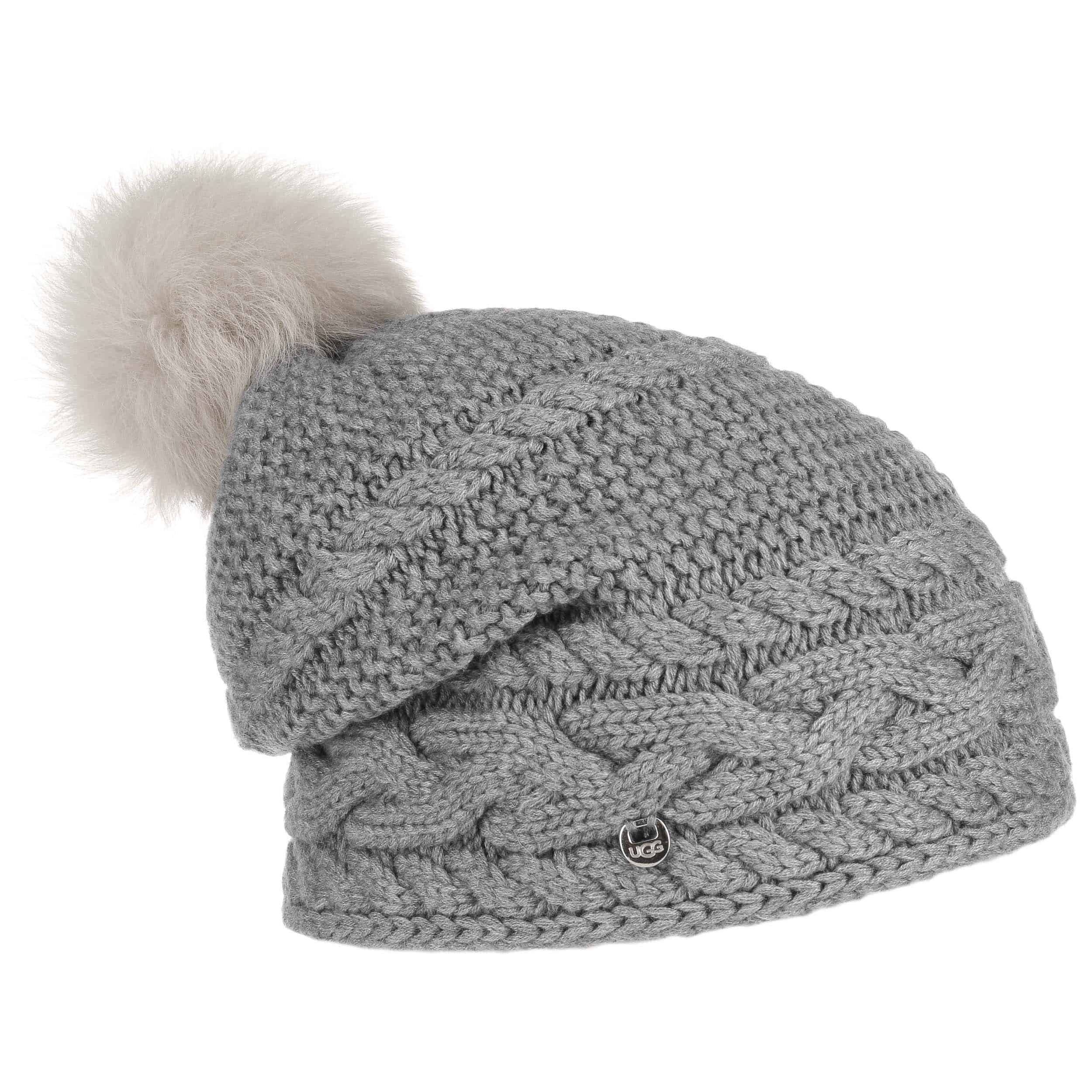 Merino Cable Knit Pompom Hat by UGG 