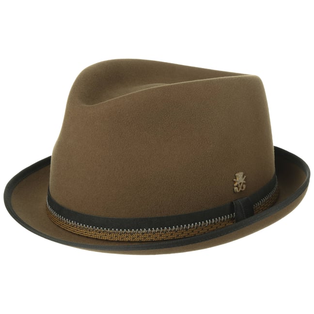 Milan Velvet Pork Pie Wool Hat by 