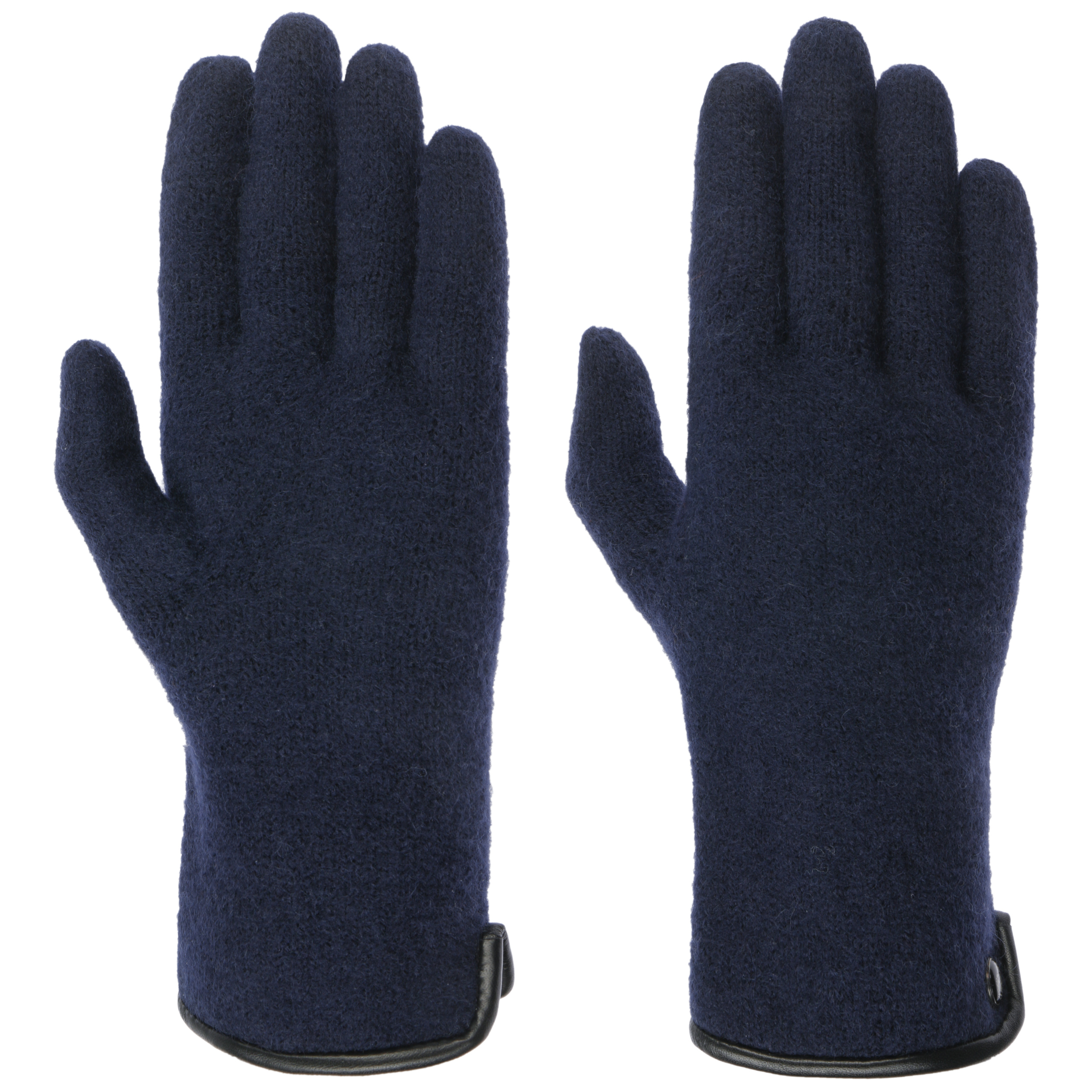 Milled Wool Gloves with Leather by Roeckl - 53,95 €