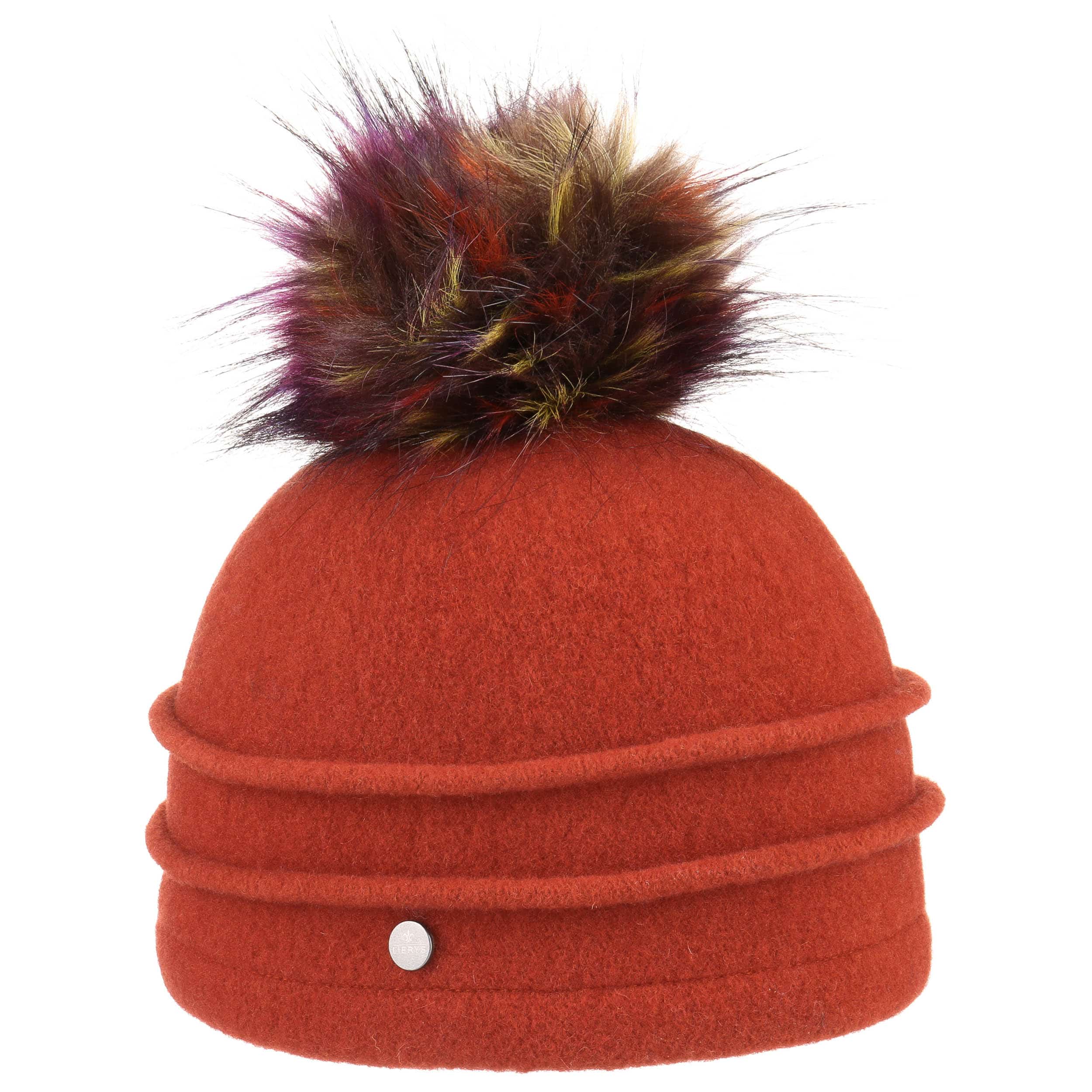Milled Wool Hat with Painted Pompom by Lierys 53,95