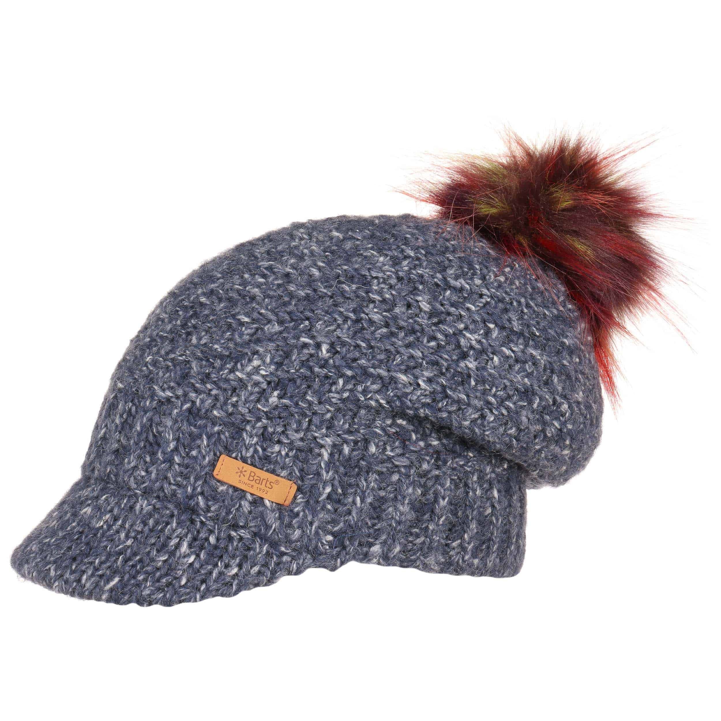Barts Multicolor Knit Beanie with Fluffy Pom Pom Catbird Pompom Hat by Barts - £27.95 main image 4