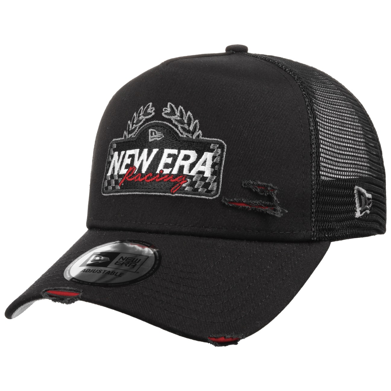 RAVERACERS×NEW ERA mesh cap Motorsport Trucker Cap by New Era --> Shop Hats, Beanies
