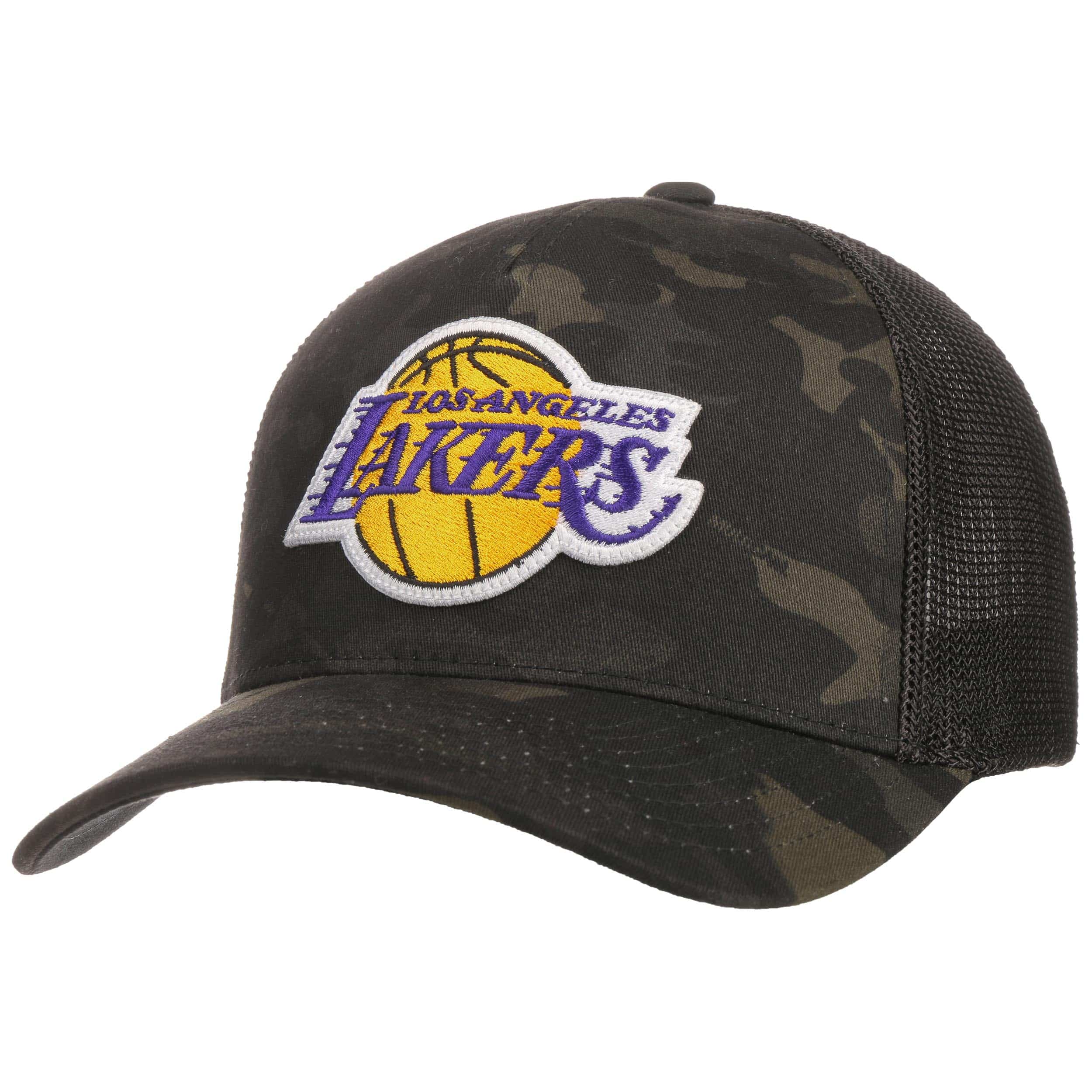 lakers flex fit hat