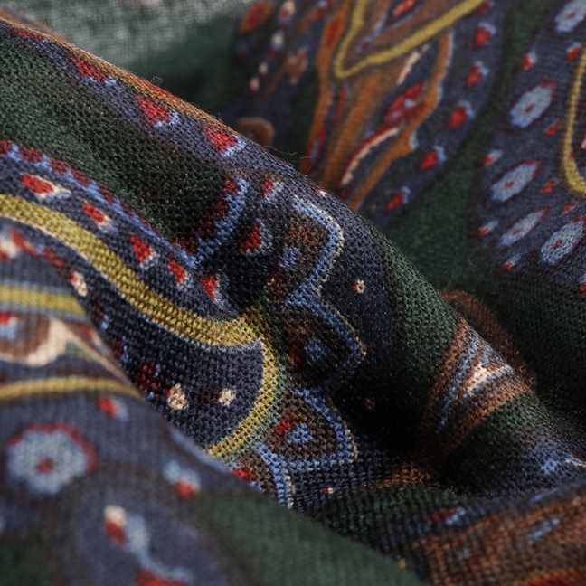 か*ご様 Osmanthus Motif Knitted Scarf Mame Kurogouchi マメクロゴウチ Osmanthus Motif Knitted Scarf