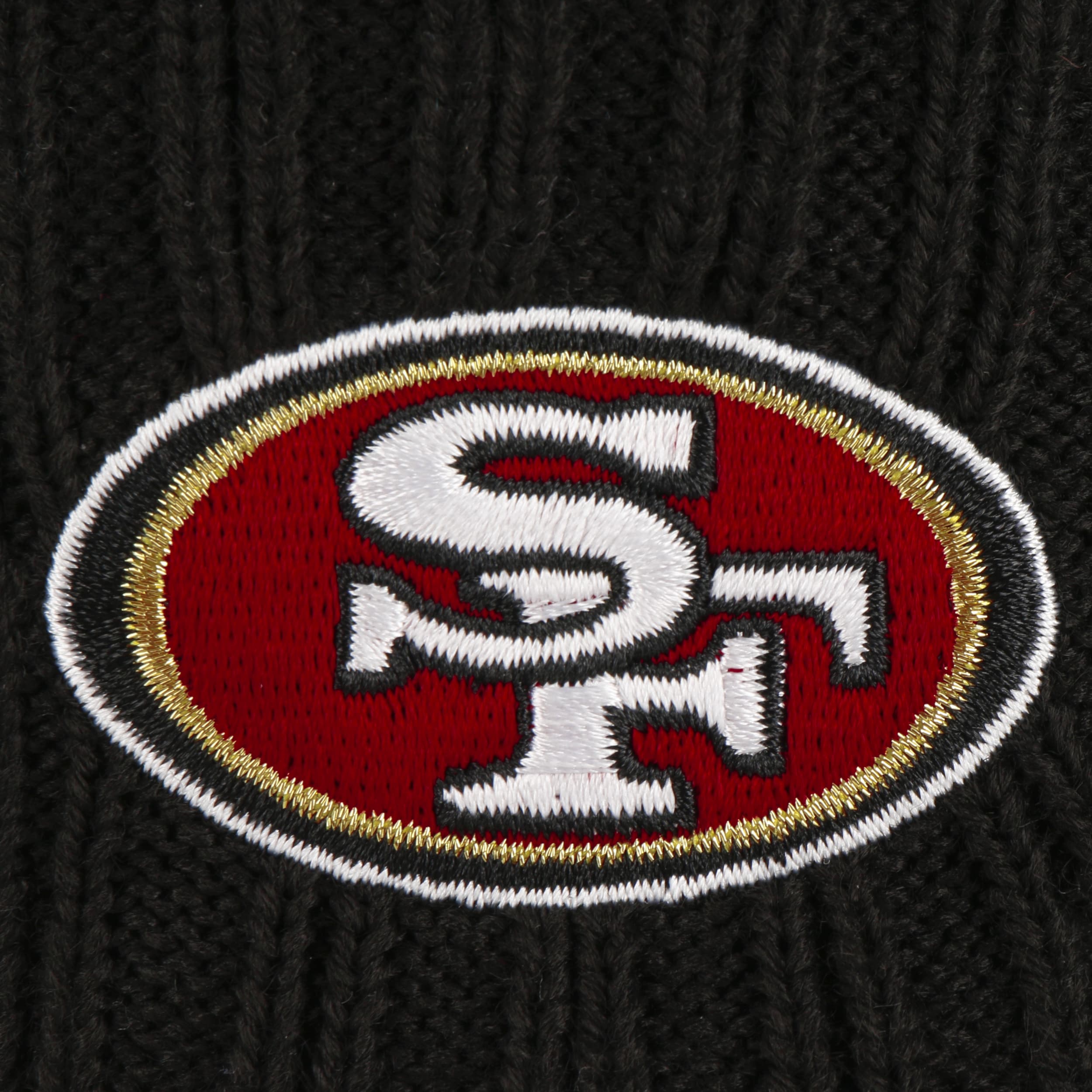 New Era NFL San Francisco 49ers Beanie Pomz Red Knit Hat