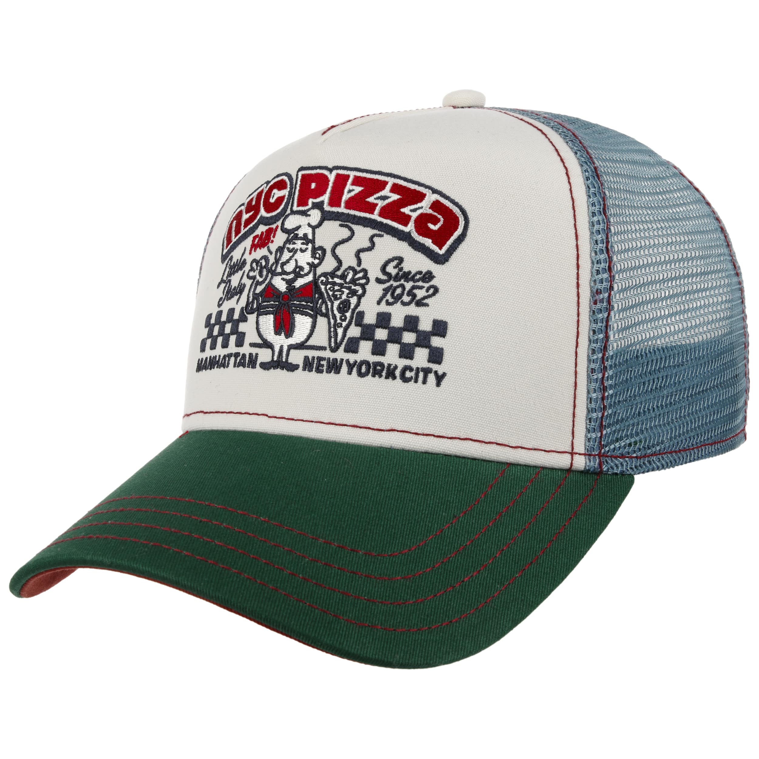 NYC Pizza Trucker Cap by JJ Hats --> Shop Hats, Beanies
