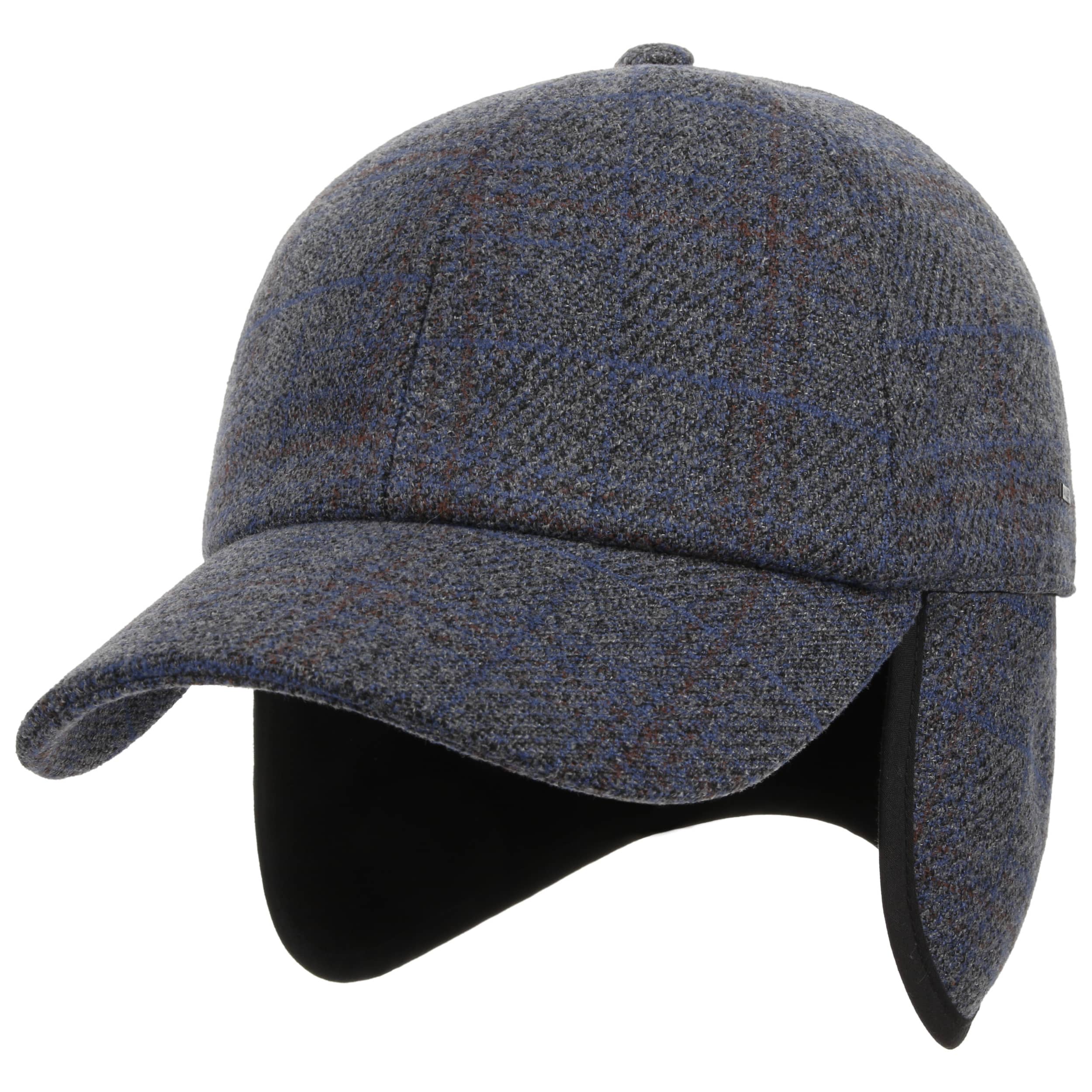 Alexiastam Ear Flap Knit Cap グレー Norte - winter flat cap with foldable earflap made of wool