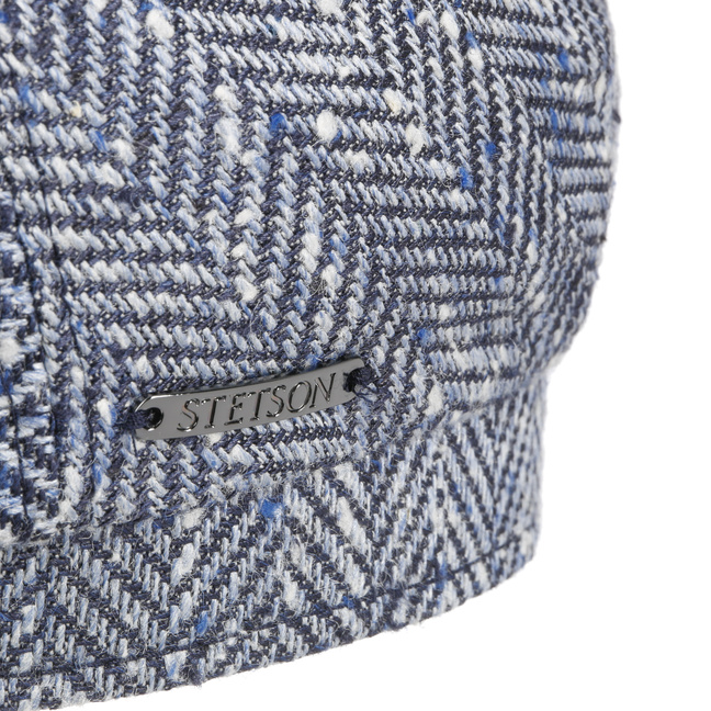 New Herringbone Silk Flat Cap by Stetson - 129,00 €