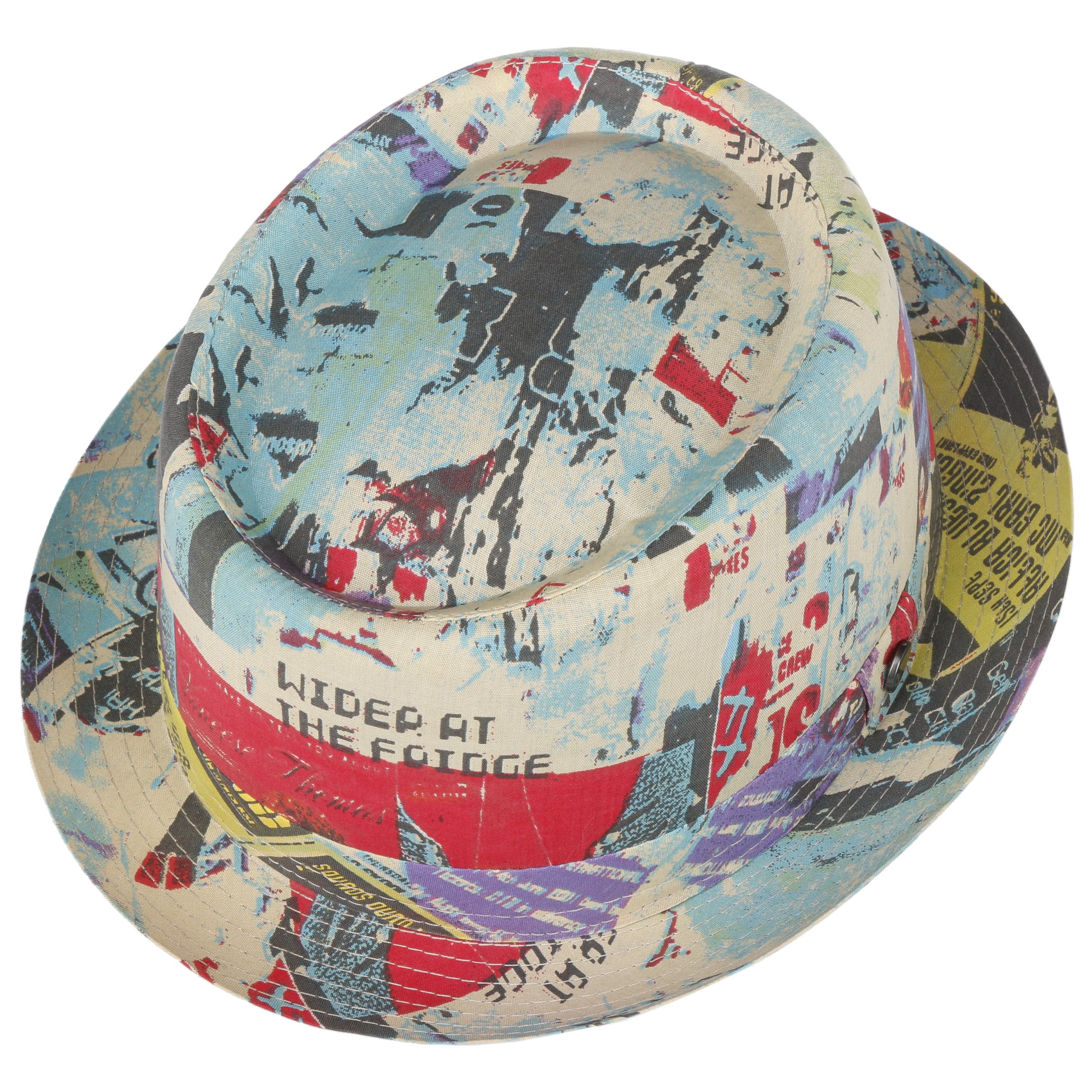 Newspaper Pork Pie Cloth Hat By Lierys