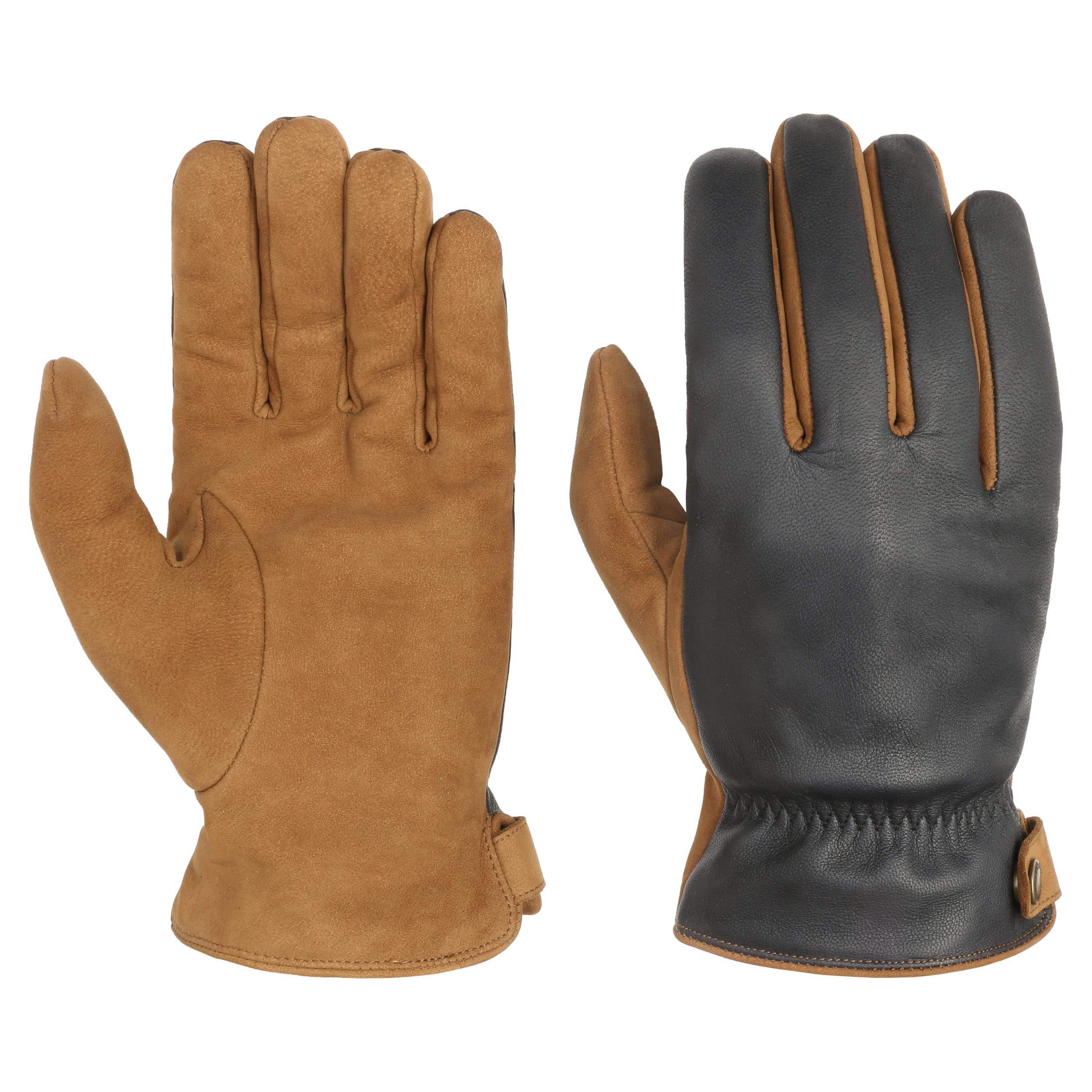 Nubuck-Nappa Leather Gloves by Stetson - 89,00