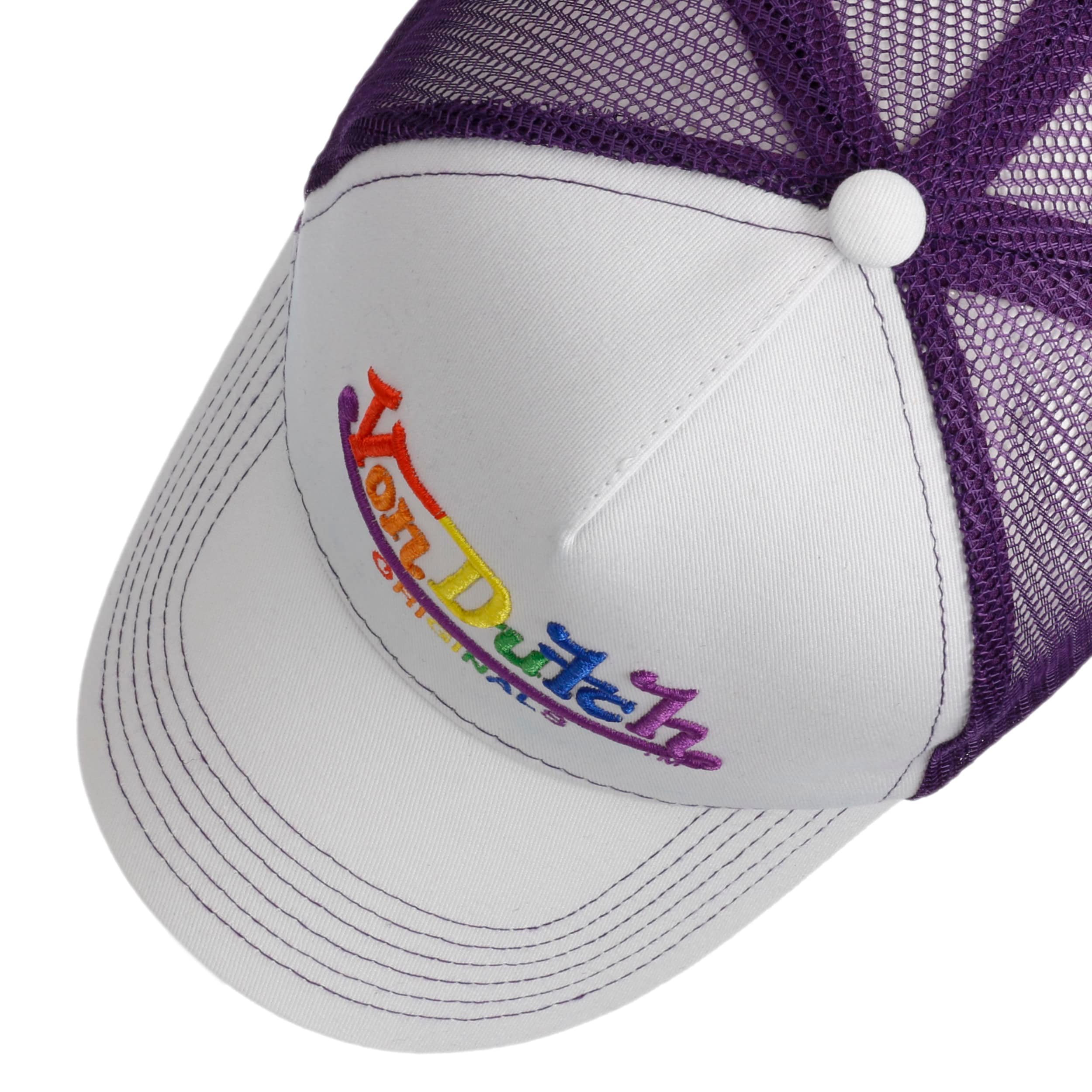 Von Dutch White Polka Dot Rainbow Trucker Hat NWT Polka Dot Trucker Hat - Pink | Von Dutch main image 2