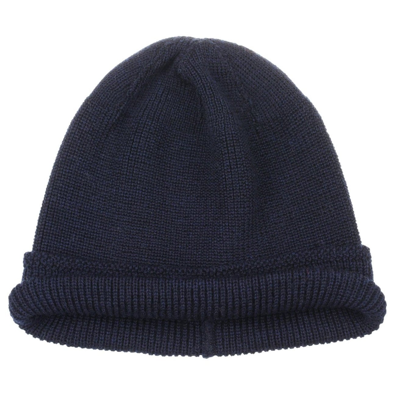 blue knitted hat