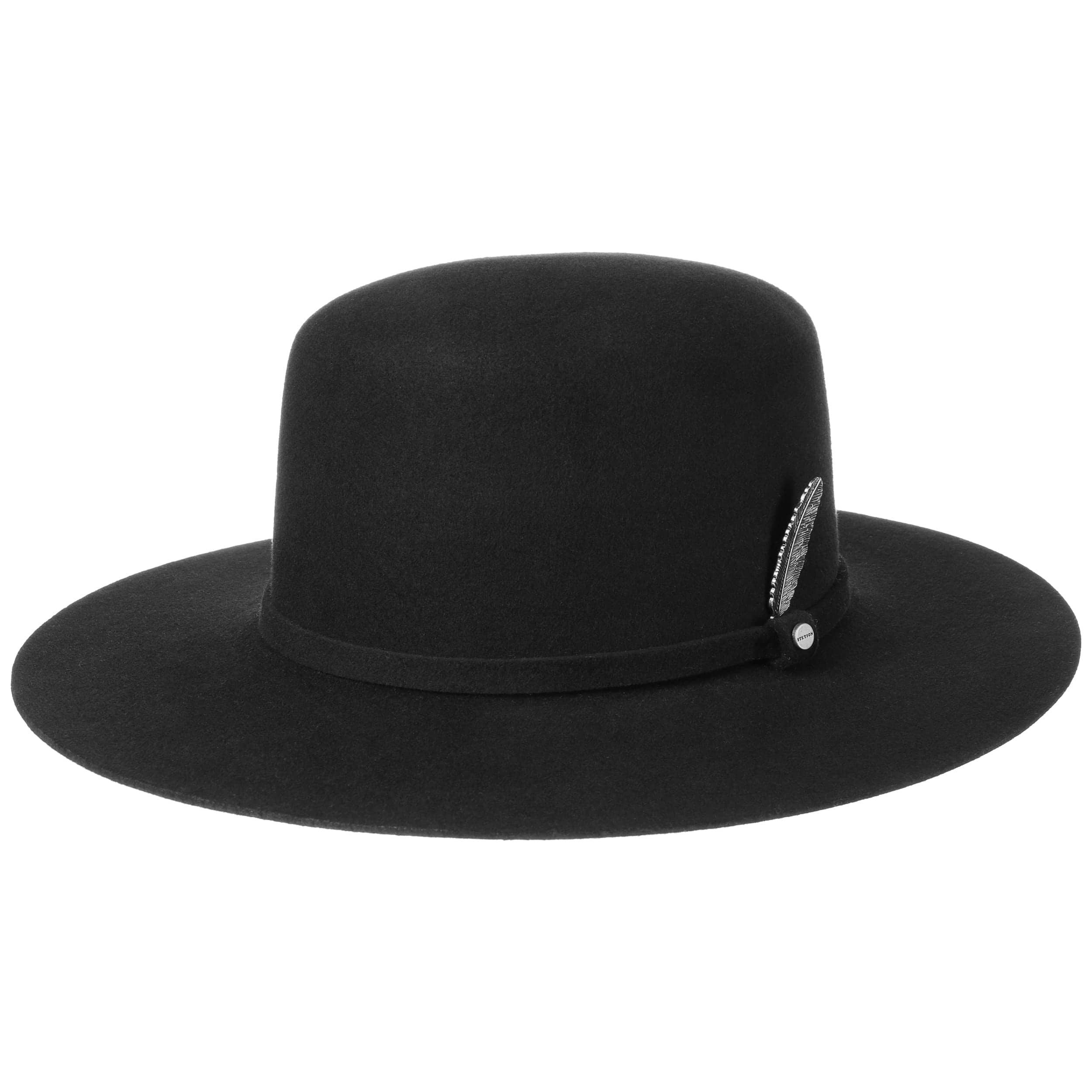 stetson open crown fedora