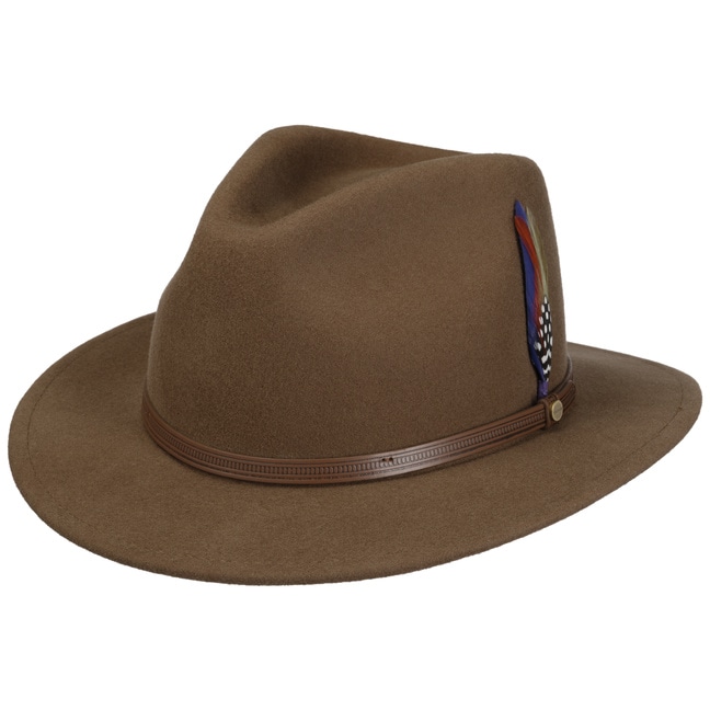 極美品 STETSON PACKABLE HAT SE503 57cm ブラウン PACKABLE HAT（パッカブルハット）SE503 ライトブラウン