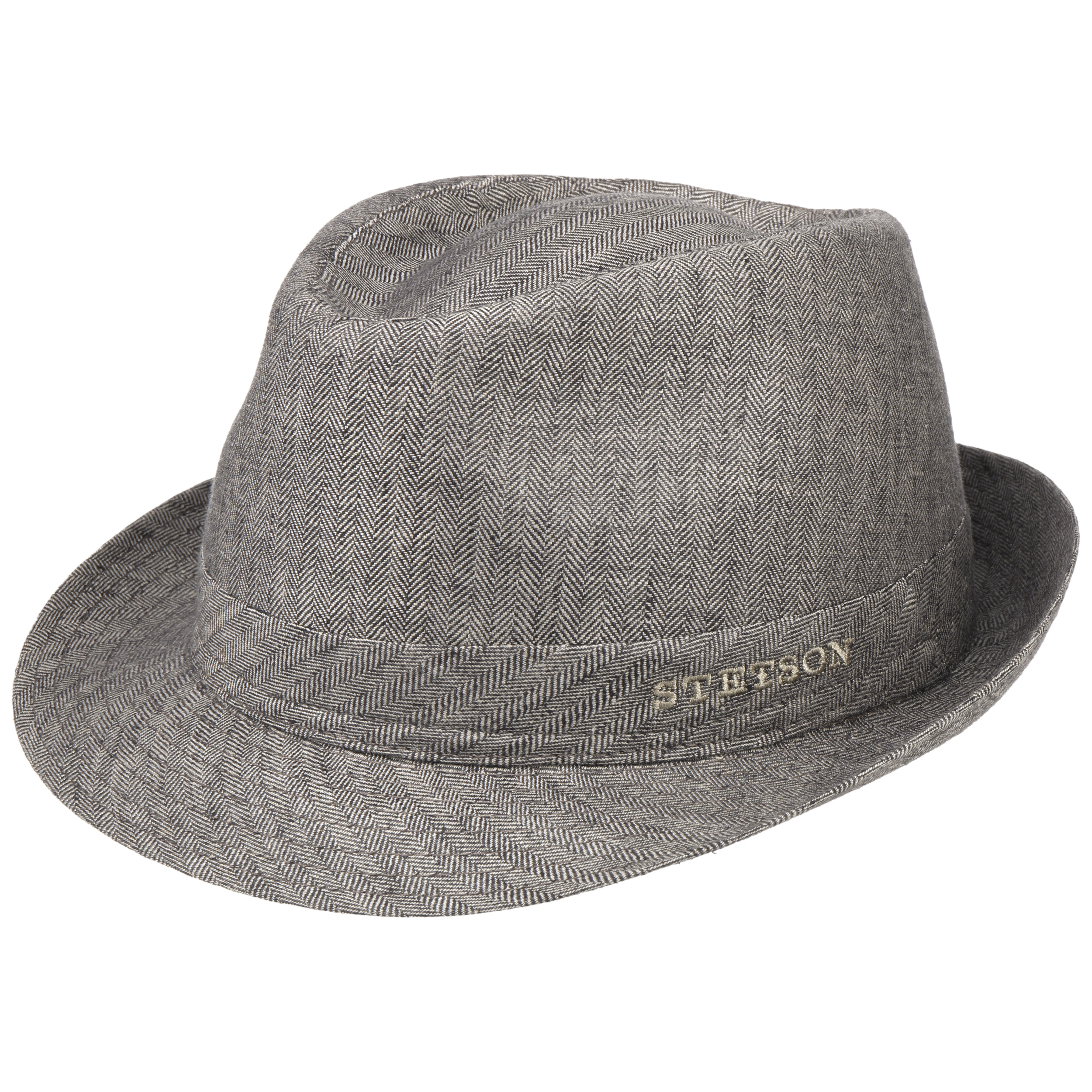 linen trilby hat