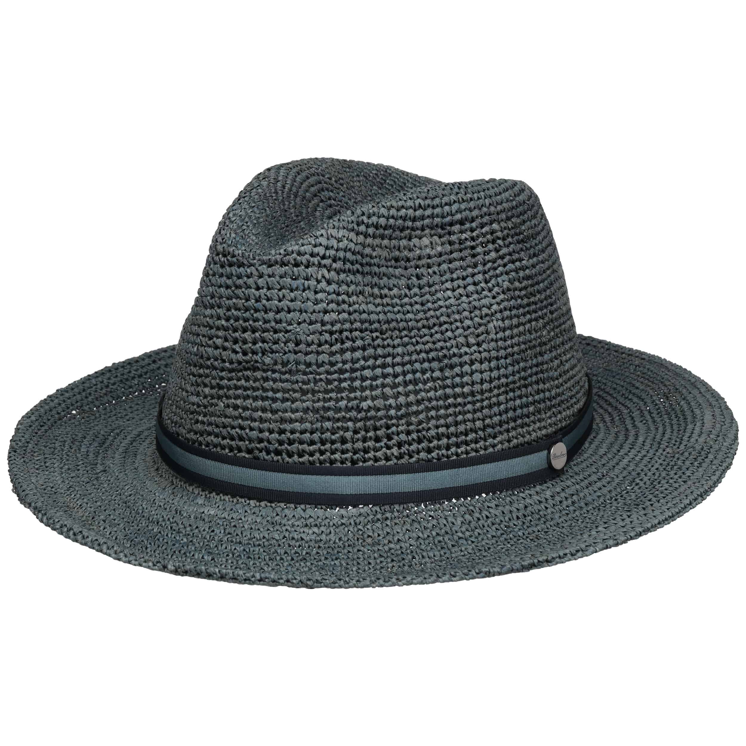 Packable Crochet Raffia Traveller Hat by Borsalino --> Shop Hats