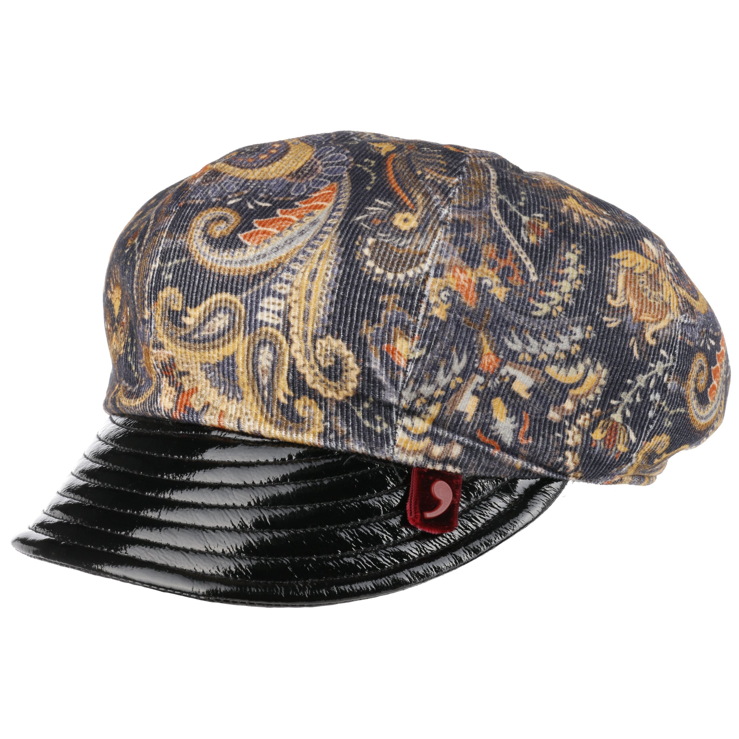 Paisley Cotton Newsboy Cap by Alfonso D’Este - 76,95