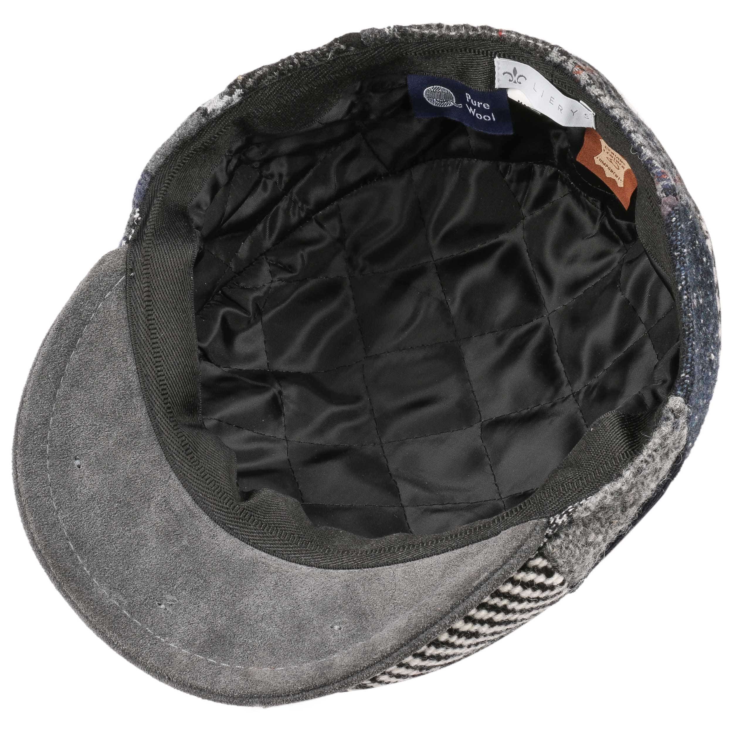 Patchwork Flat Cap Leather Peak by Lierys 44,95