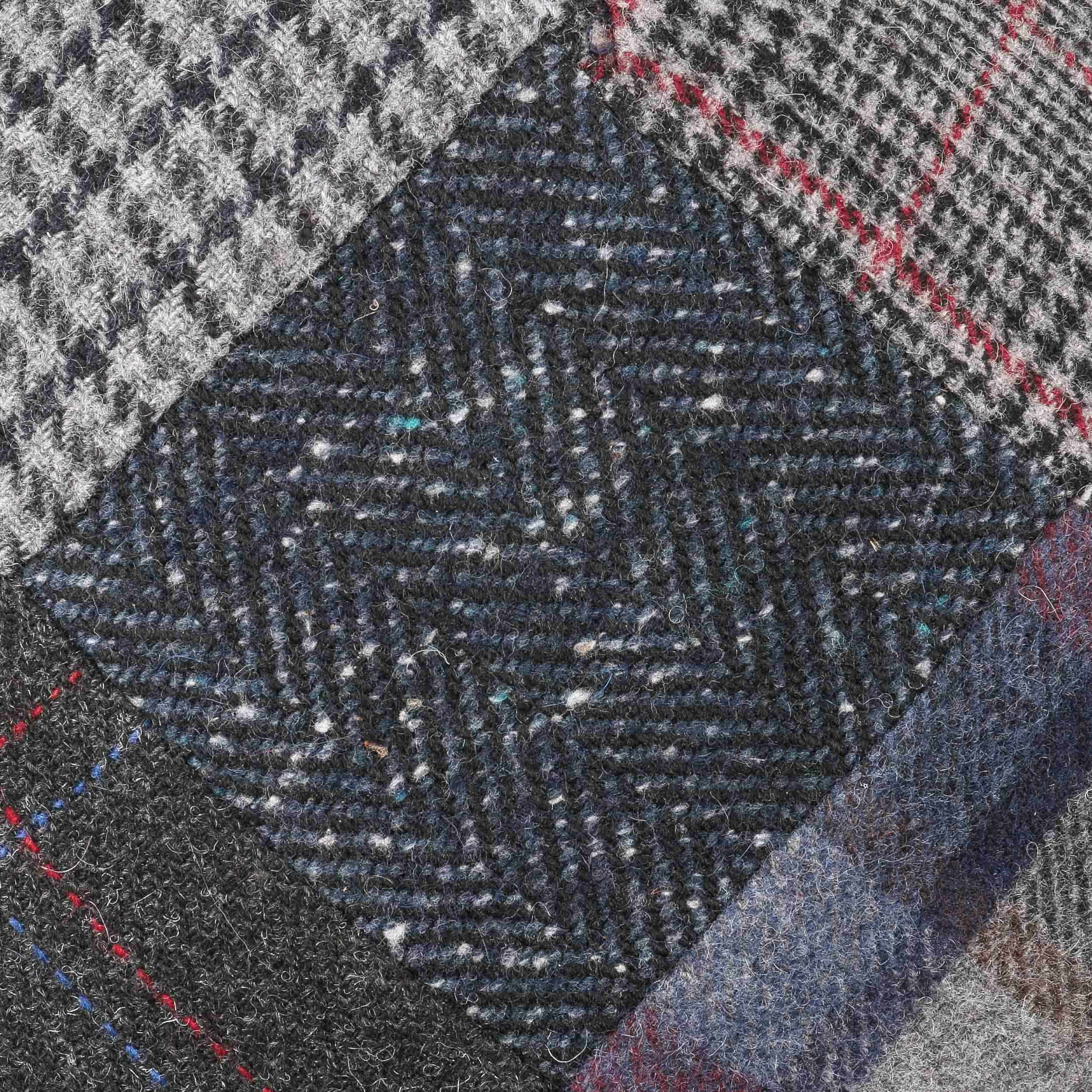 Patchwork Flat Cap Leather Peak by Lierys 44,95