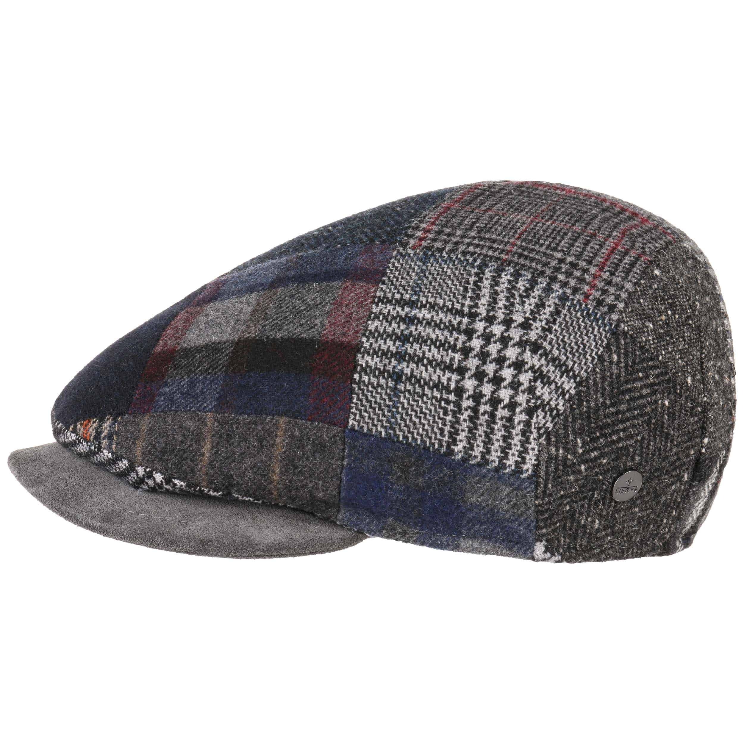 Patchwork Flat Cap Leather Peak by Lierys 44,95