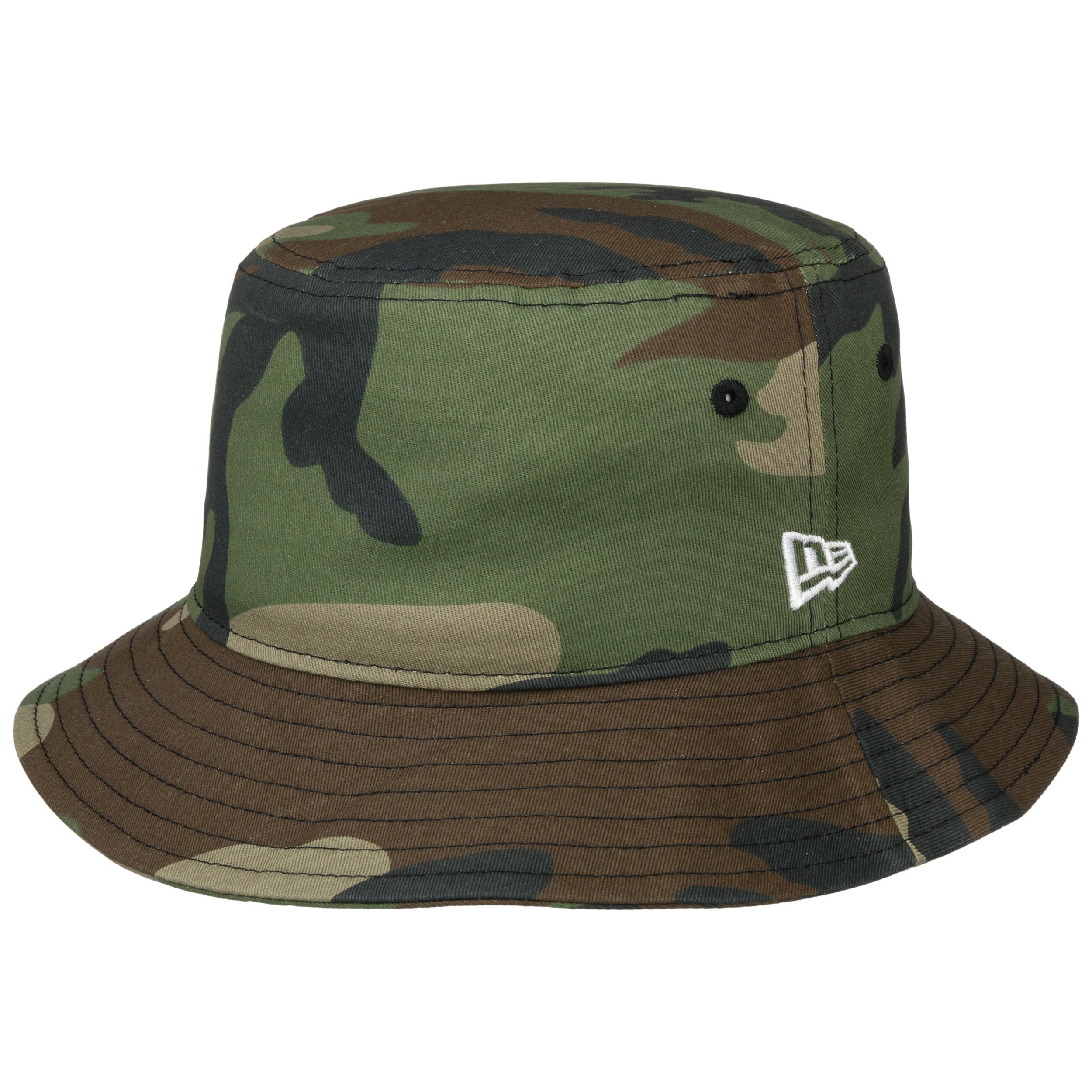 Patterned Tapered Camo Bucket Cloth Hat by New Era - 35,95