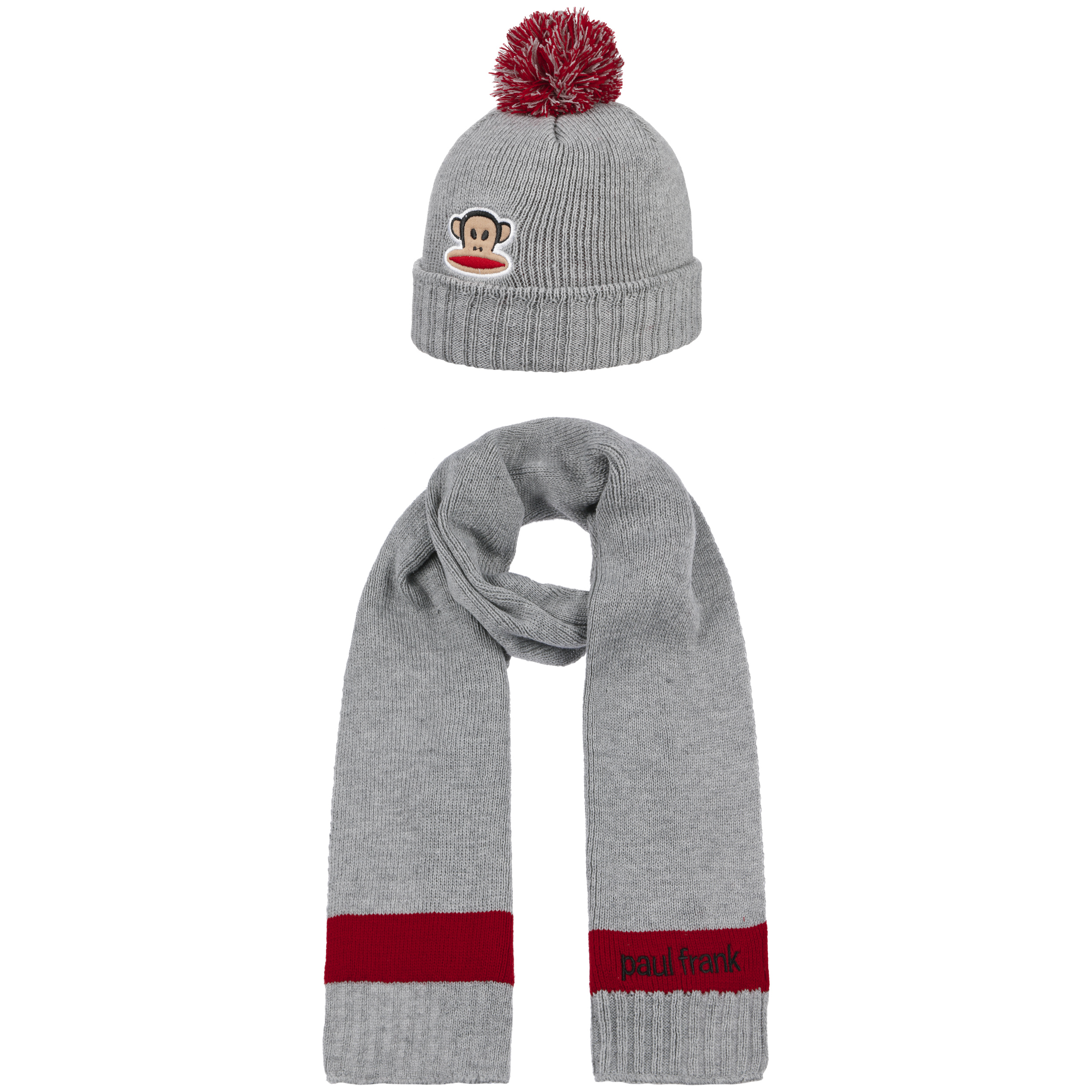 hat and scarf grey