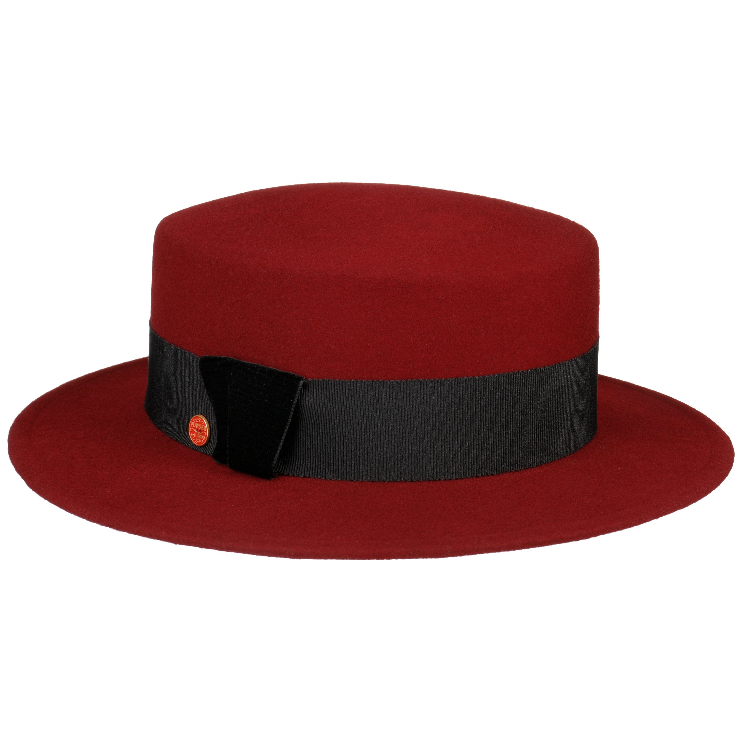 Peppina Soft Wool Boater Hat by Mayser 