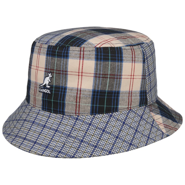 Plaid Mashup Bucket Fishing Hat by Kangol -- loading=