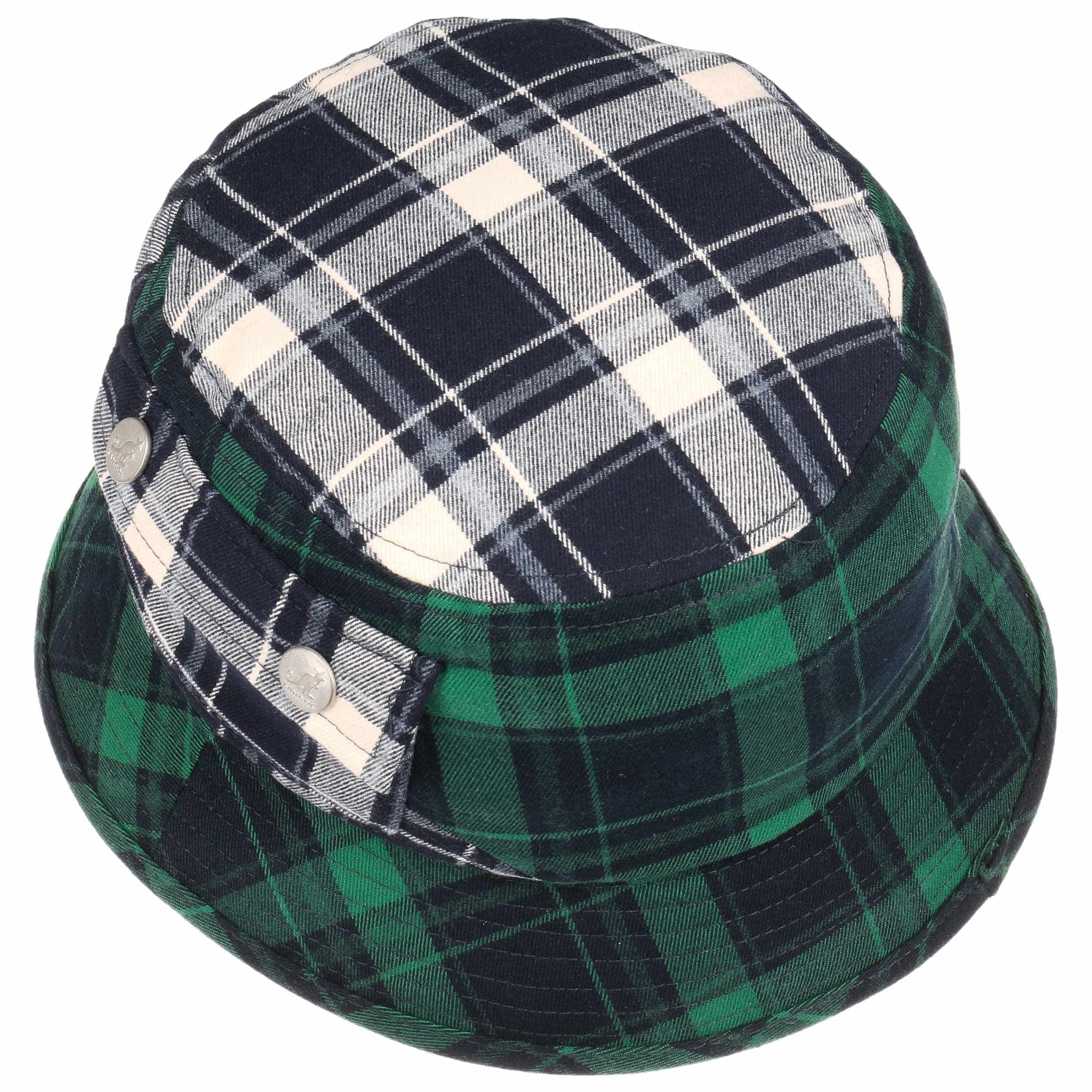 kangol plaid bucket hat