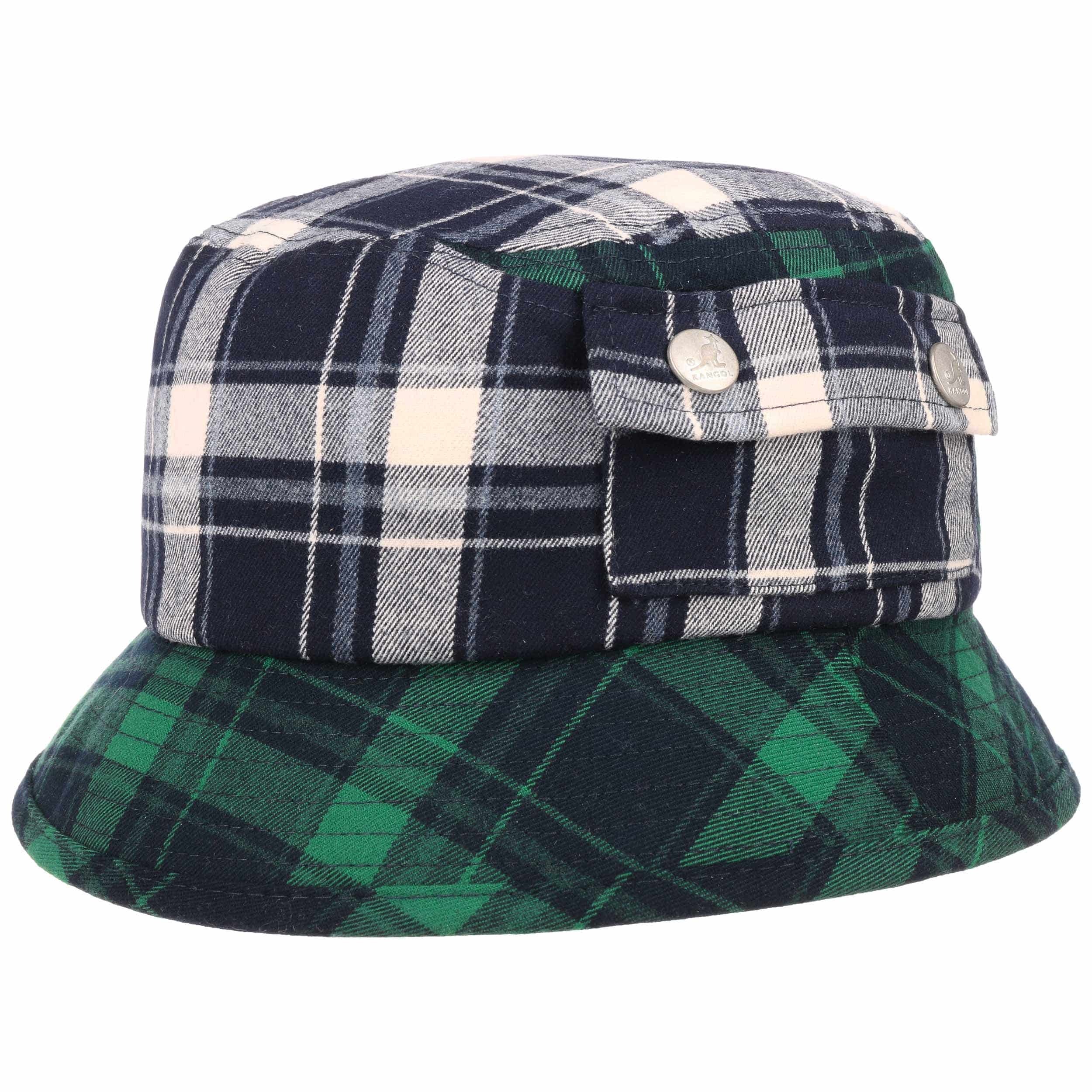 kangol plaid bucket hat