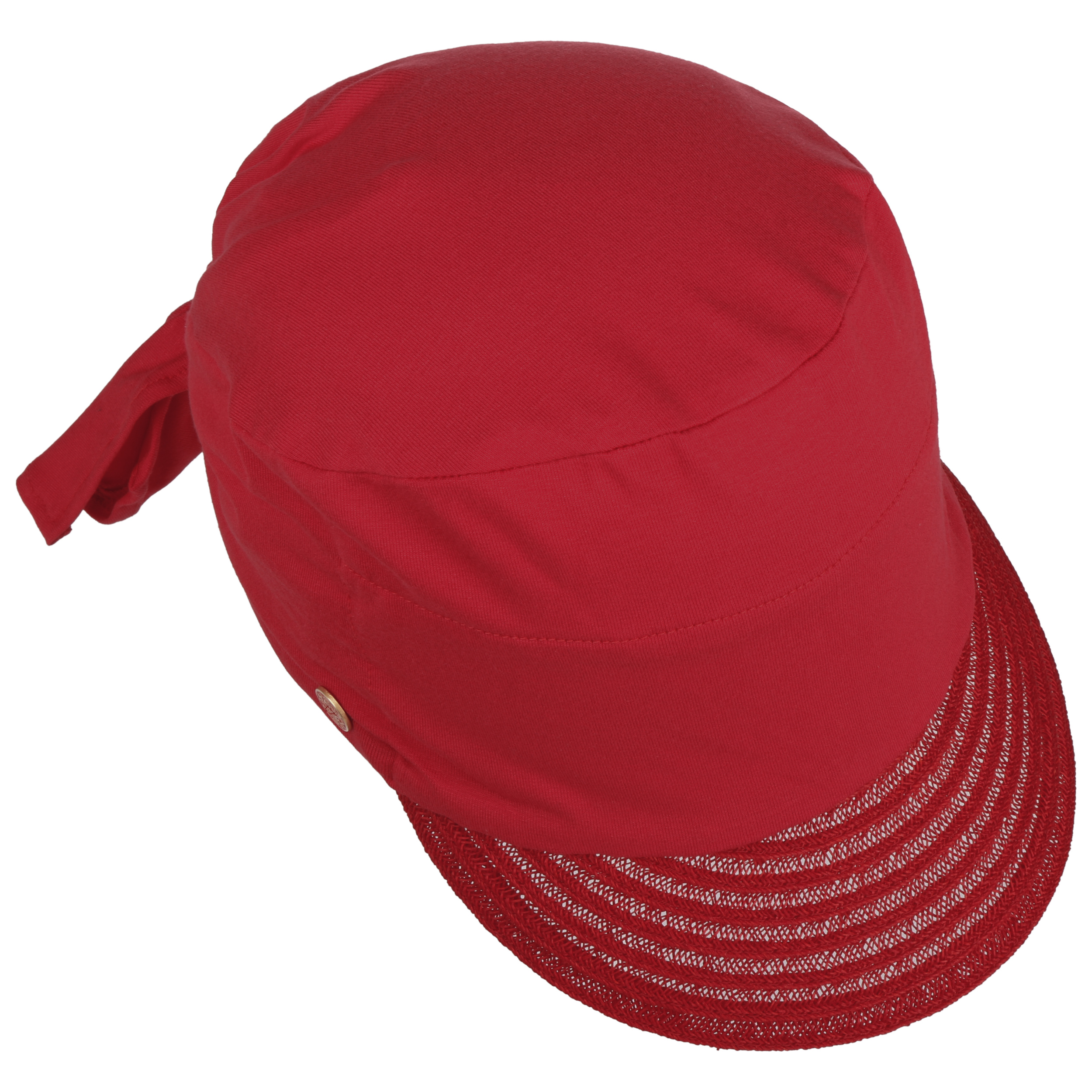 plain red visor