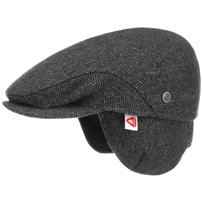 flat cap hat with ear flaps