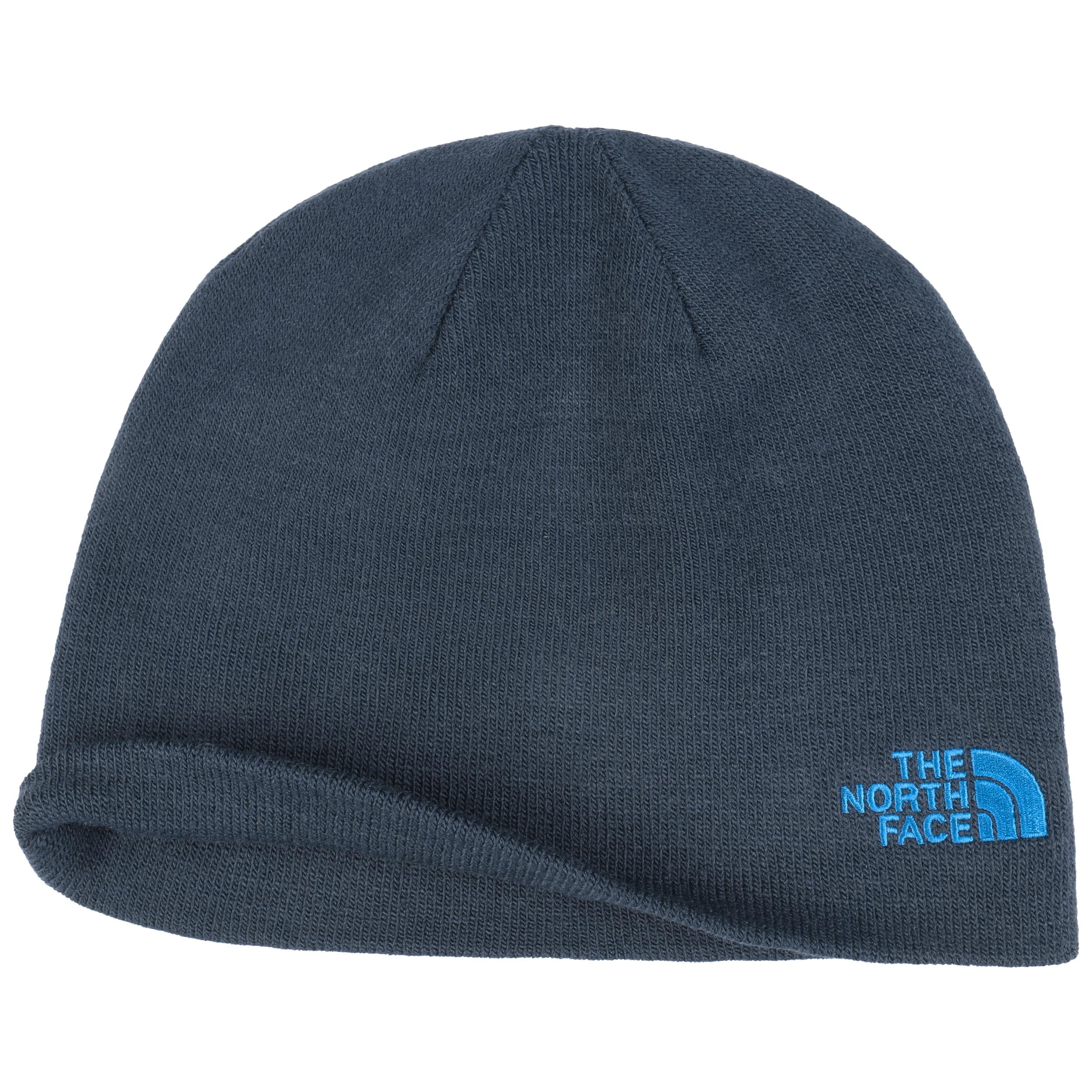 north face blue beanie hat