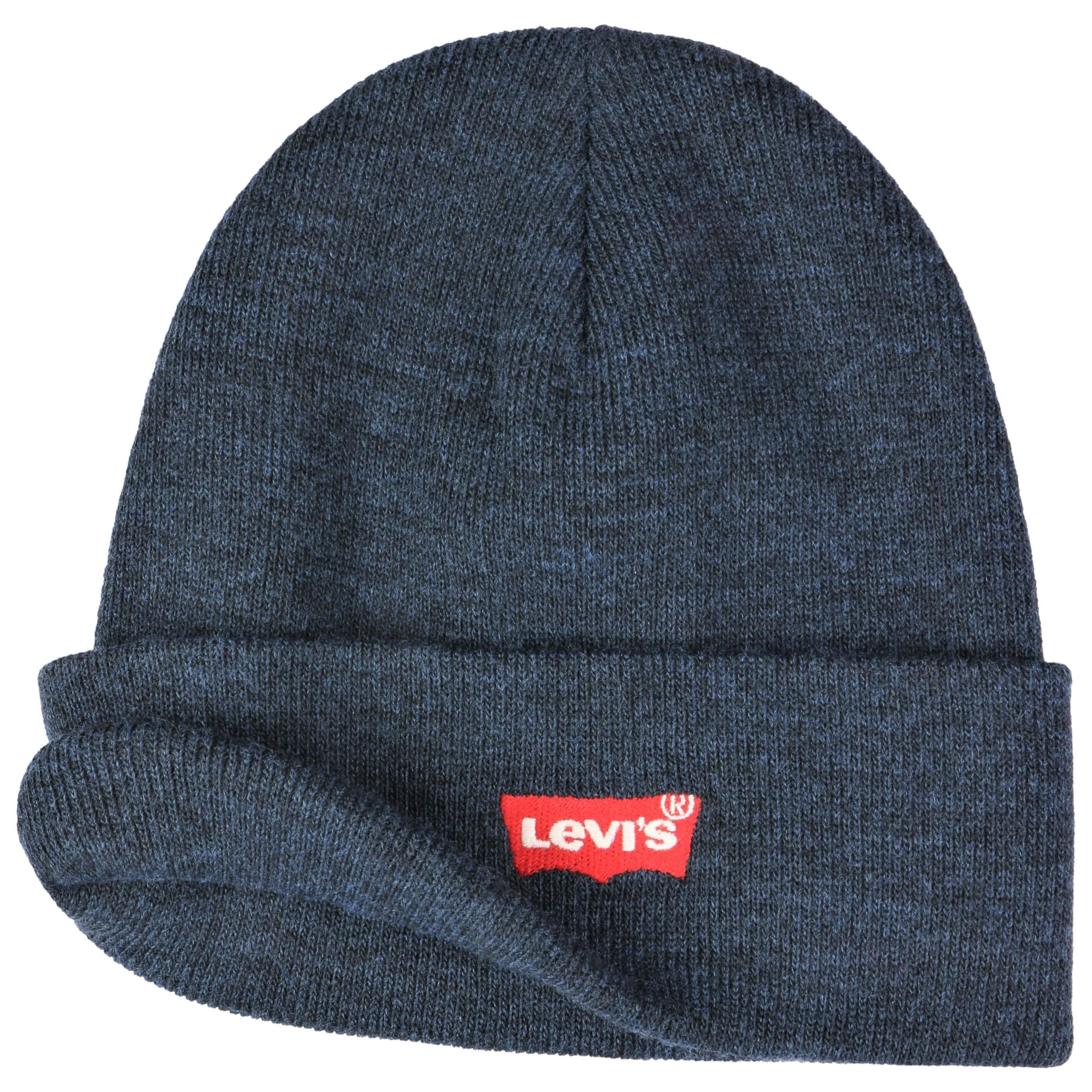 Red Batwing Slouchy Beanie Hat by Levi 