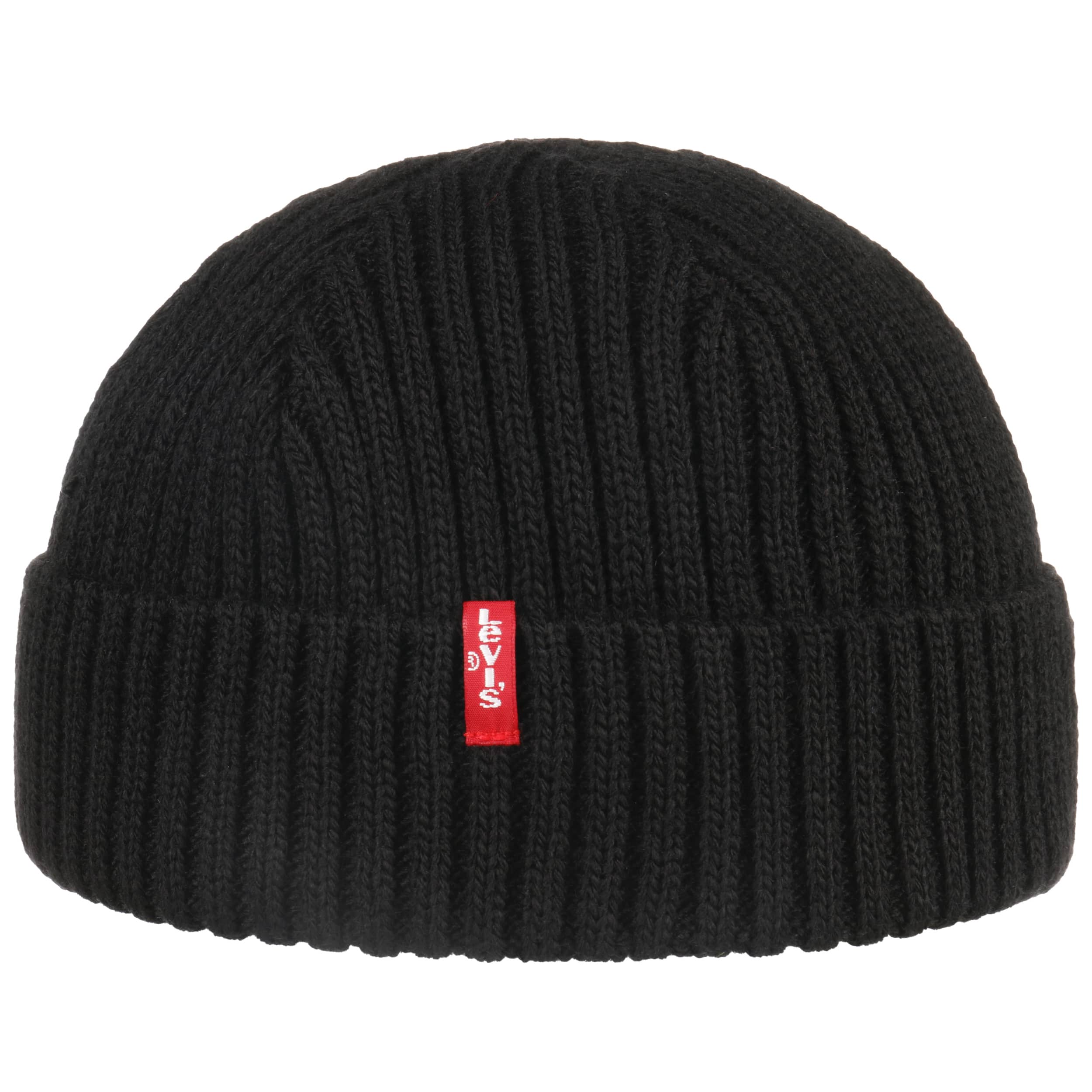 Ribbed Cropped Beanie Hat by Levi´s 