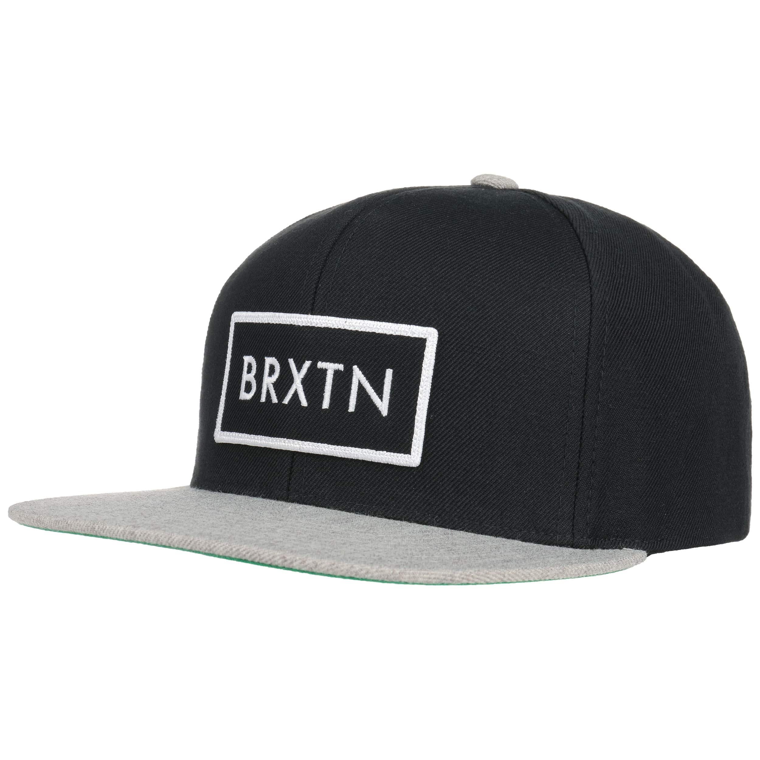 BRIXTON Rift Snap Back Berretto Grigio - 100% Cotone Con Visiera Dritta - 5